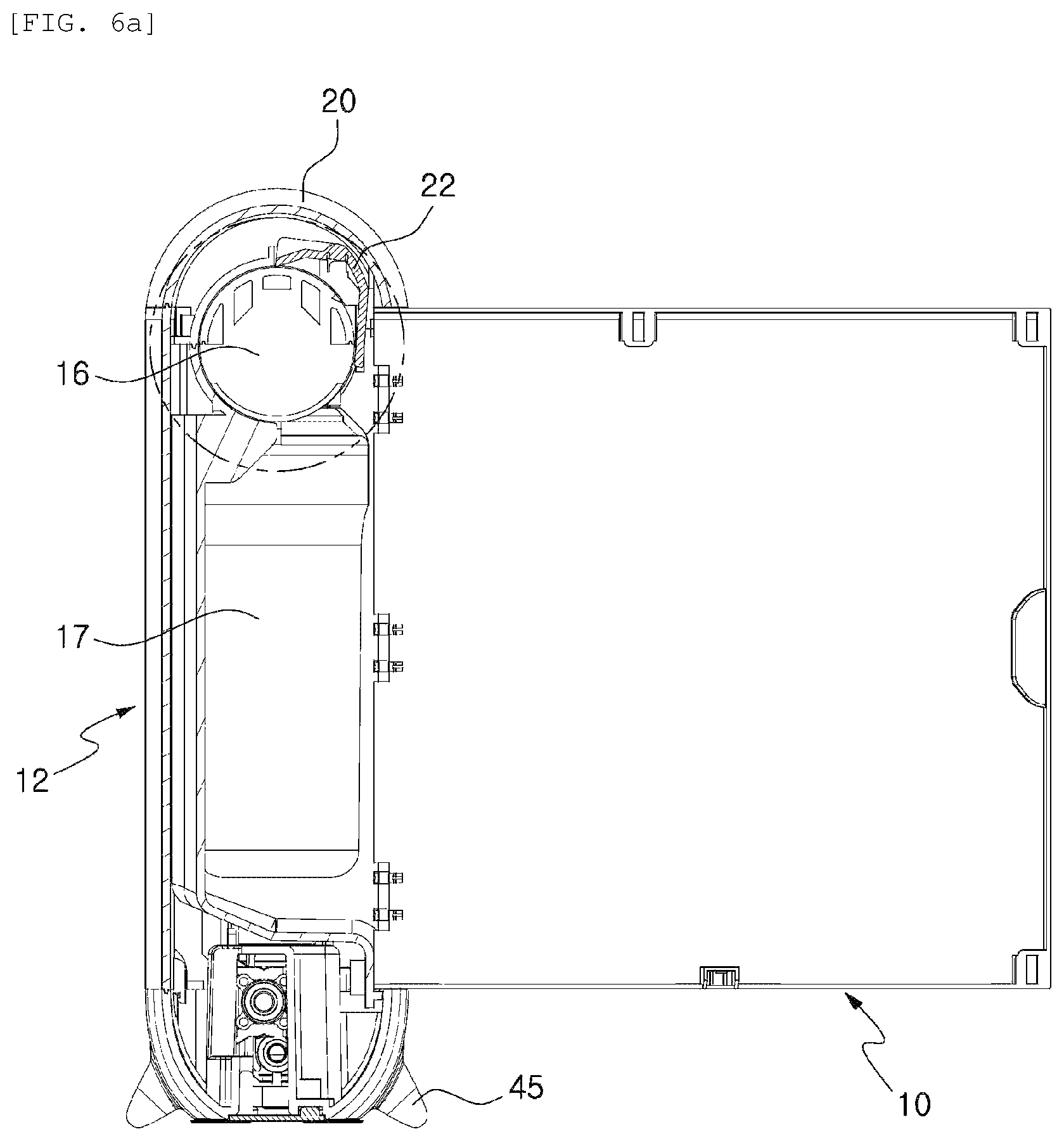Patent US12325644 Figure 6 – Non-electric water purifier