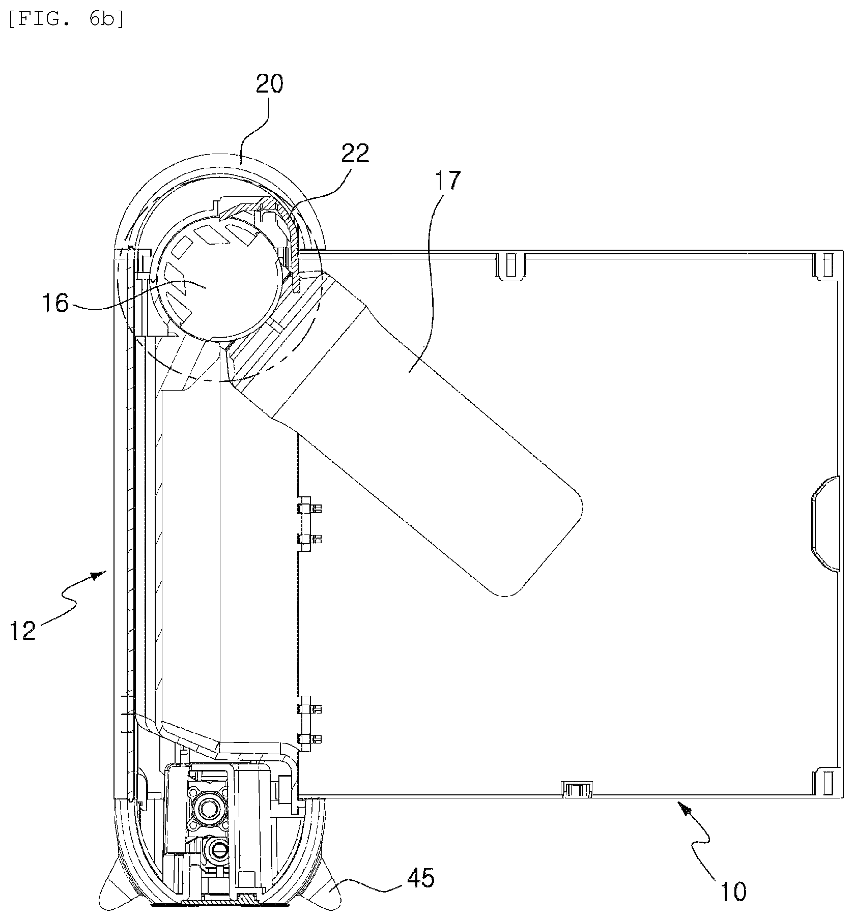 Patent US12325644 Figure 7 – Non-electric water purifier