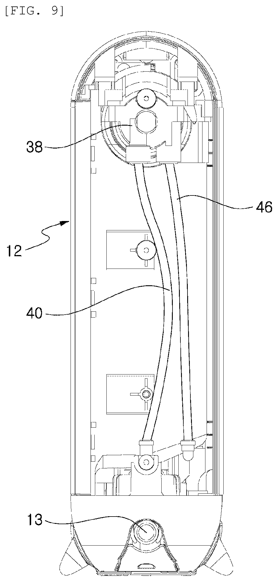 Patent US12325644 Figure 11 – Non-electric water purifier