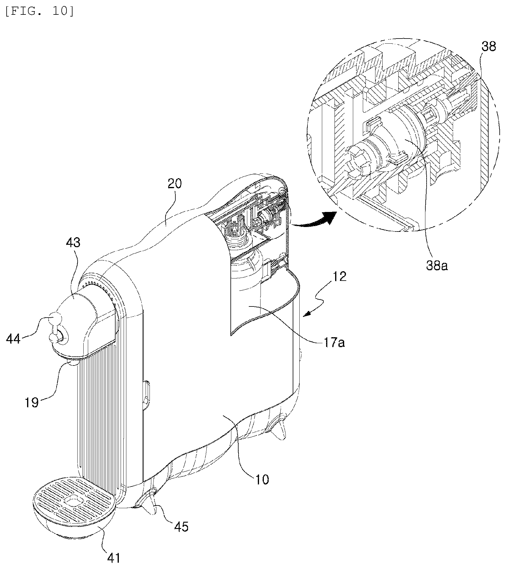 Patent US12325644 Figure 12 – Non-electric water purifier