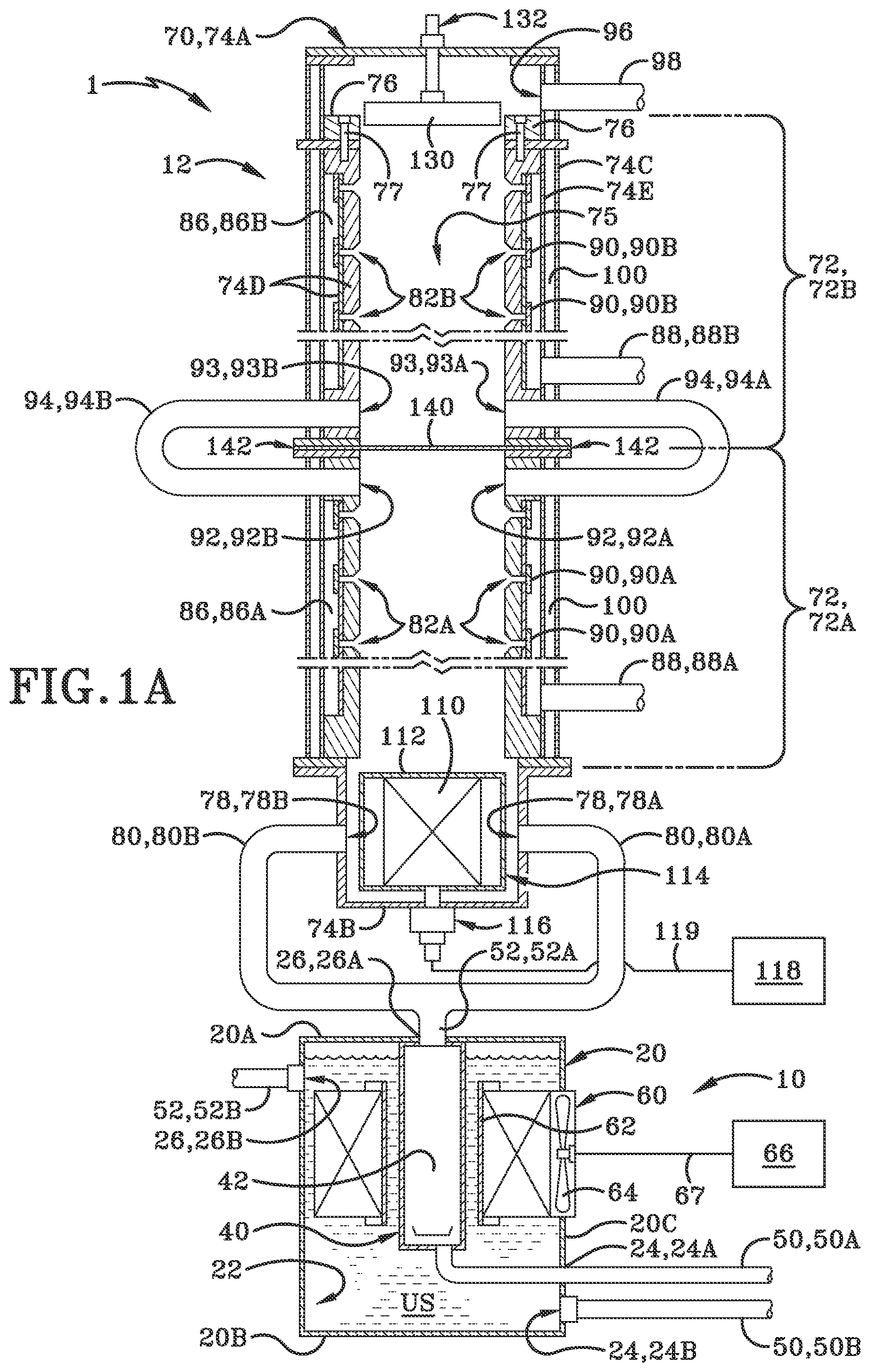 Patent US12325645 Figure 1 – Systems and methods for freshwater production and brine waste recovery