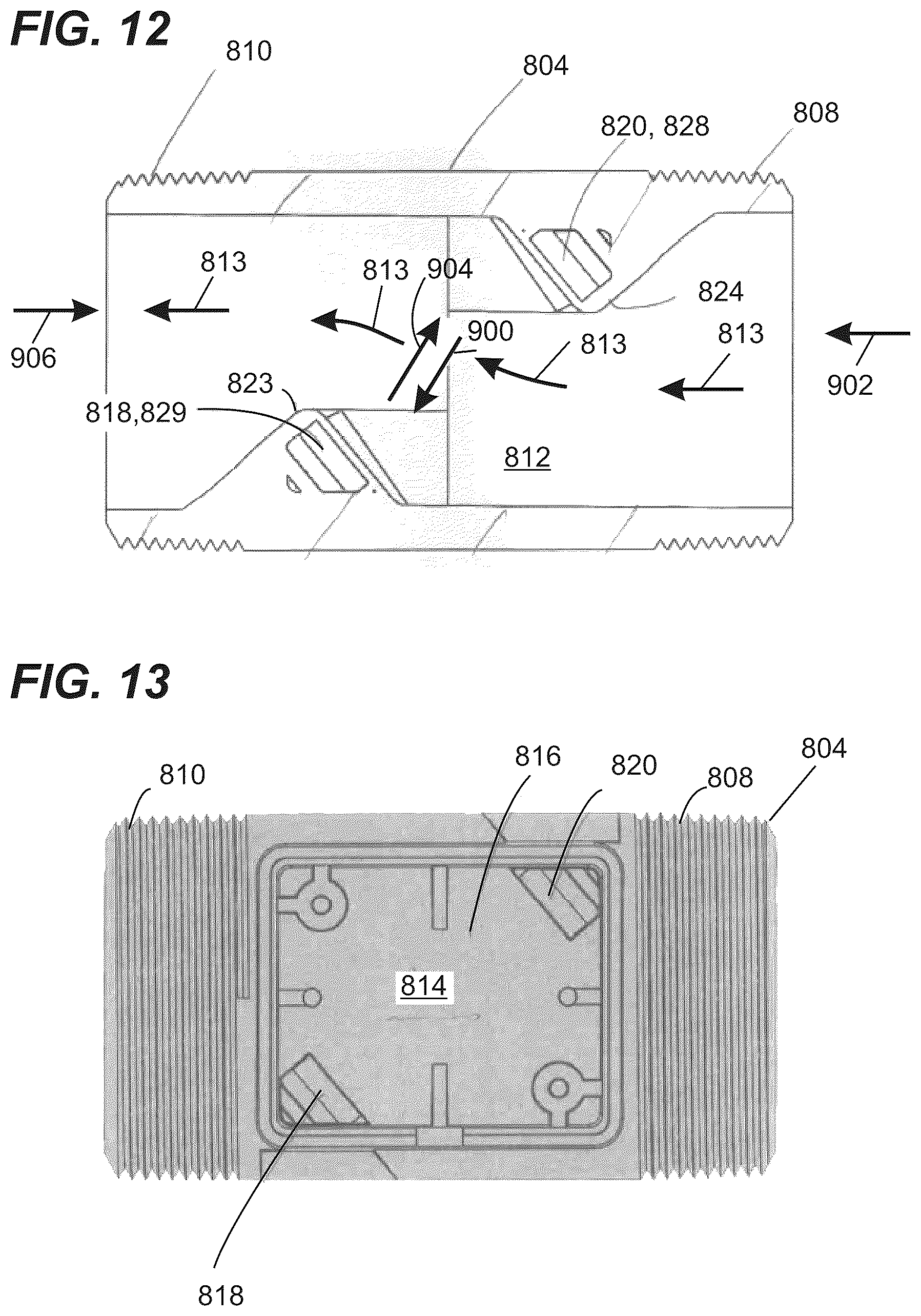 Patent US12325647 Figure 12 – Electrolytic biocide-generating unit with flow transition detection