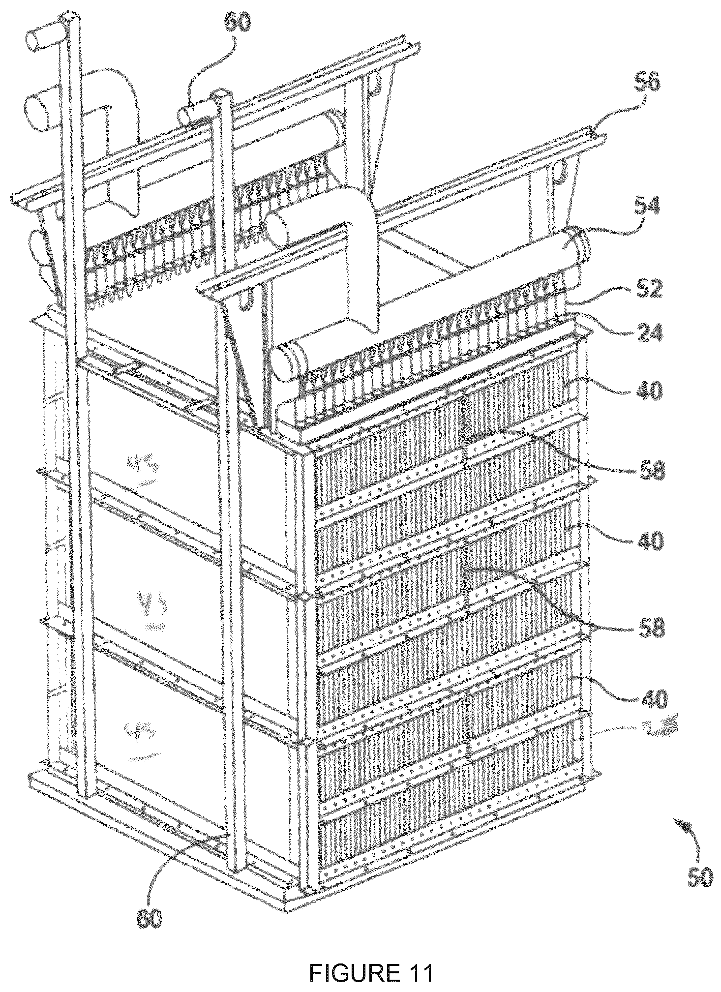 Patent US12325650 Figure 7 – System and method for feeding immersed membrane units
