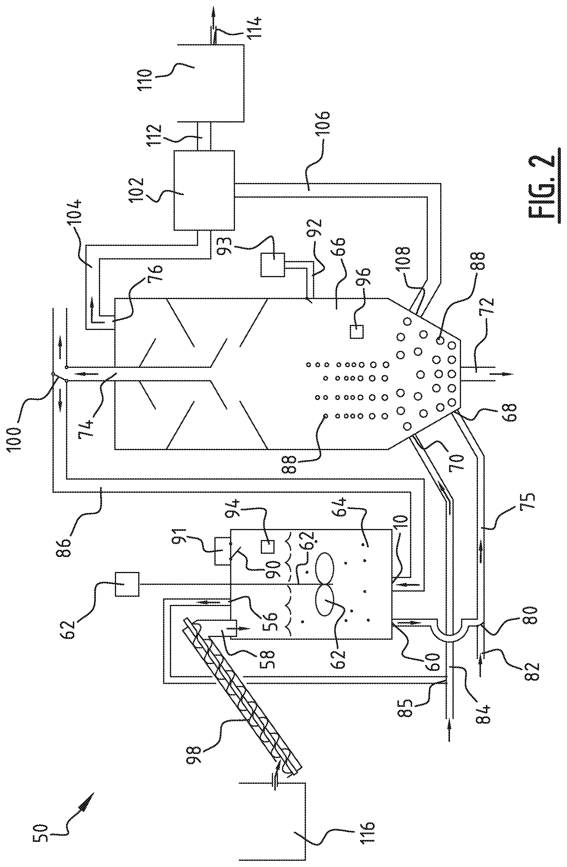 Patent US12325652 Figure 2 – Method, system and stable for phosphate recovery from a waste stream