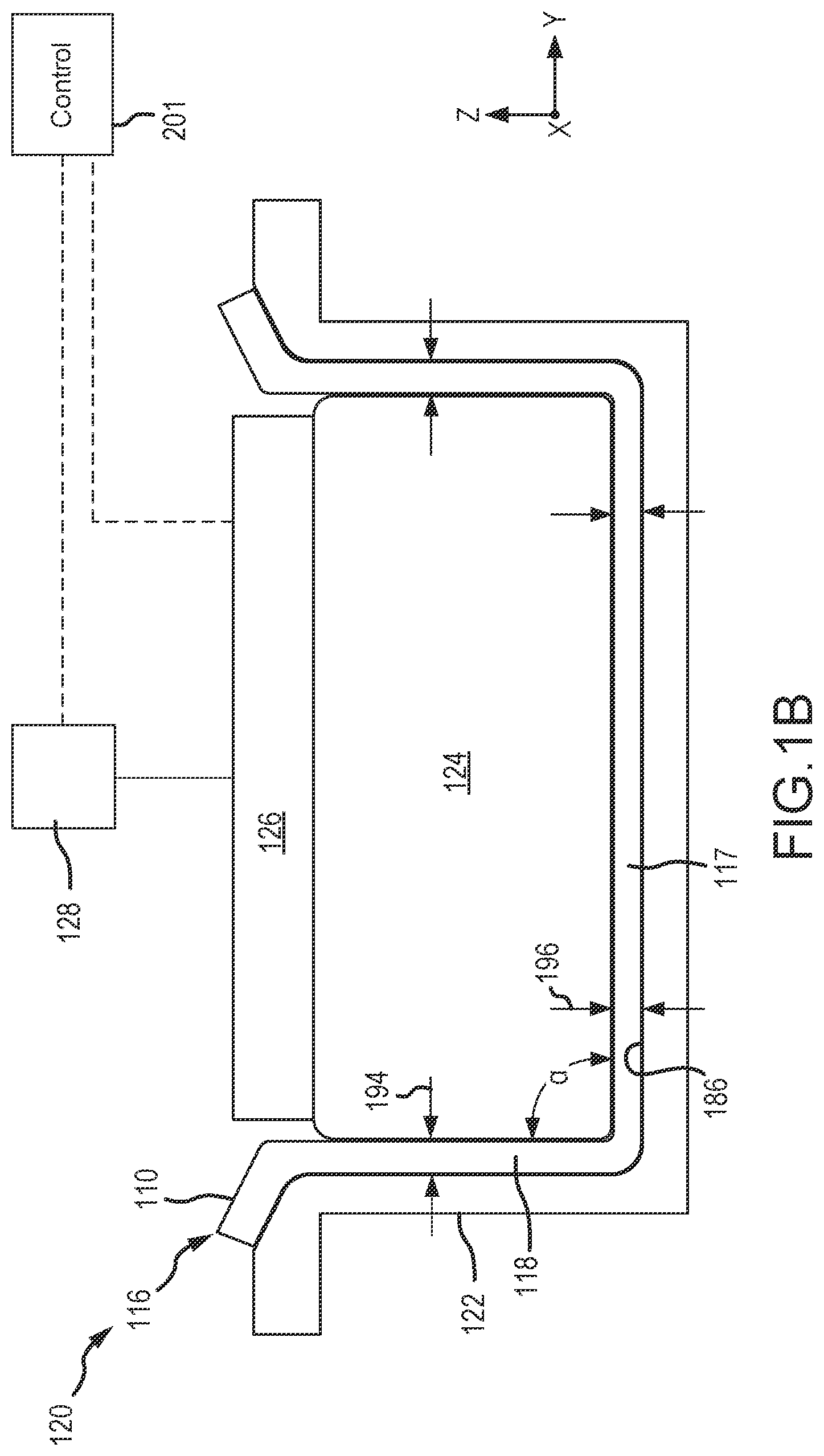 Patent US12325668 Figure 2 – Expandable male die bladder for match die shape-forming systems and methods