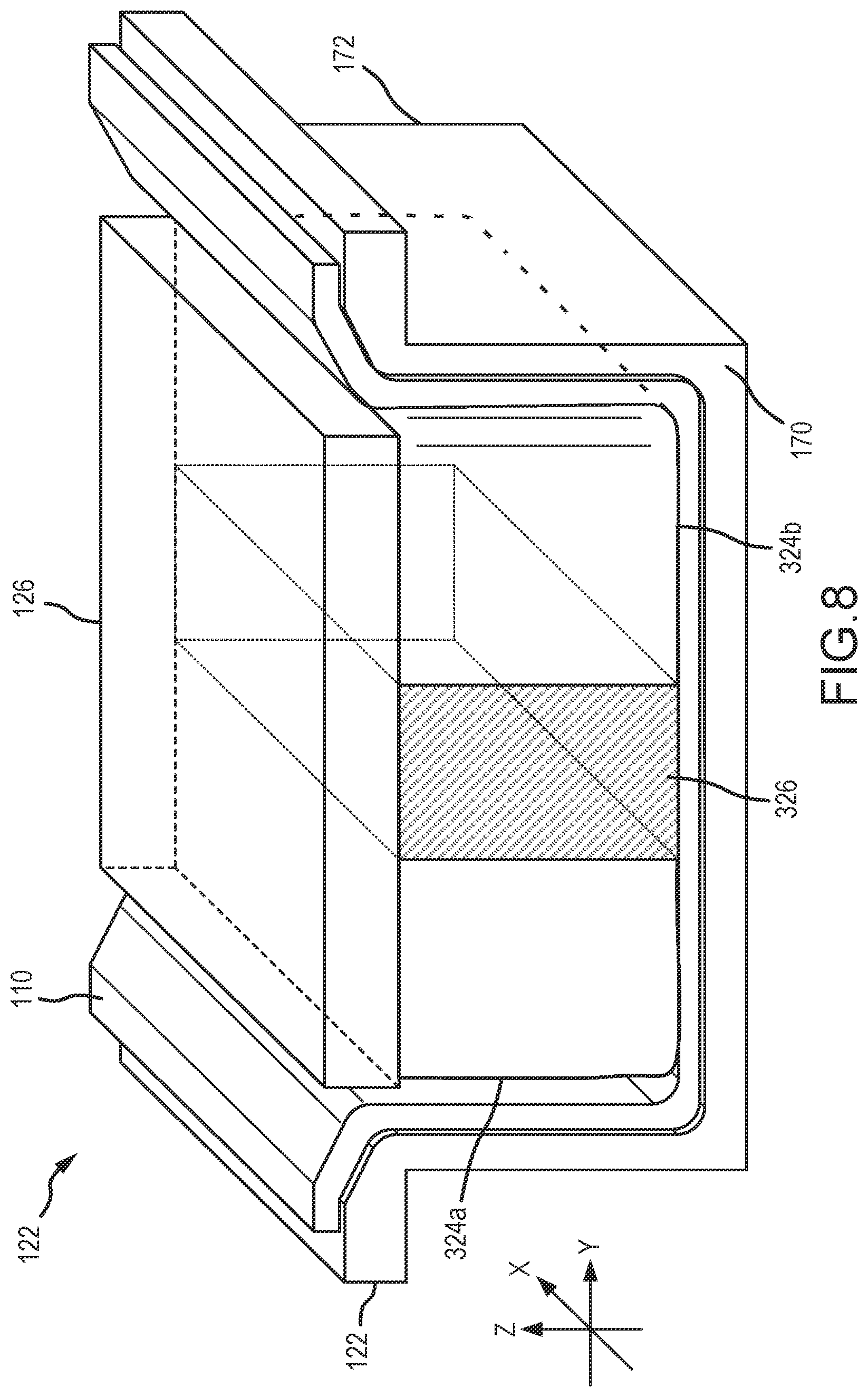 Patent US12325668 Figure 9 – Expandable male die bladder for match die shape-forming systems and methods