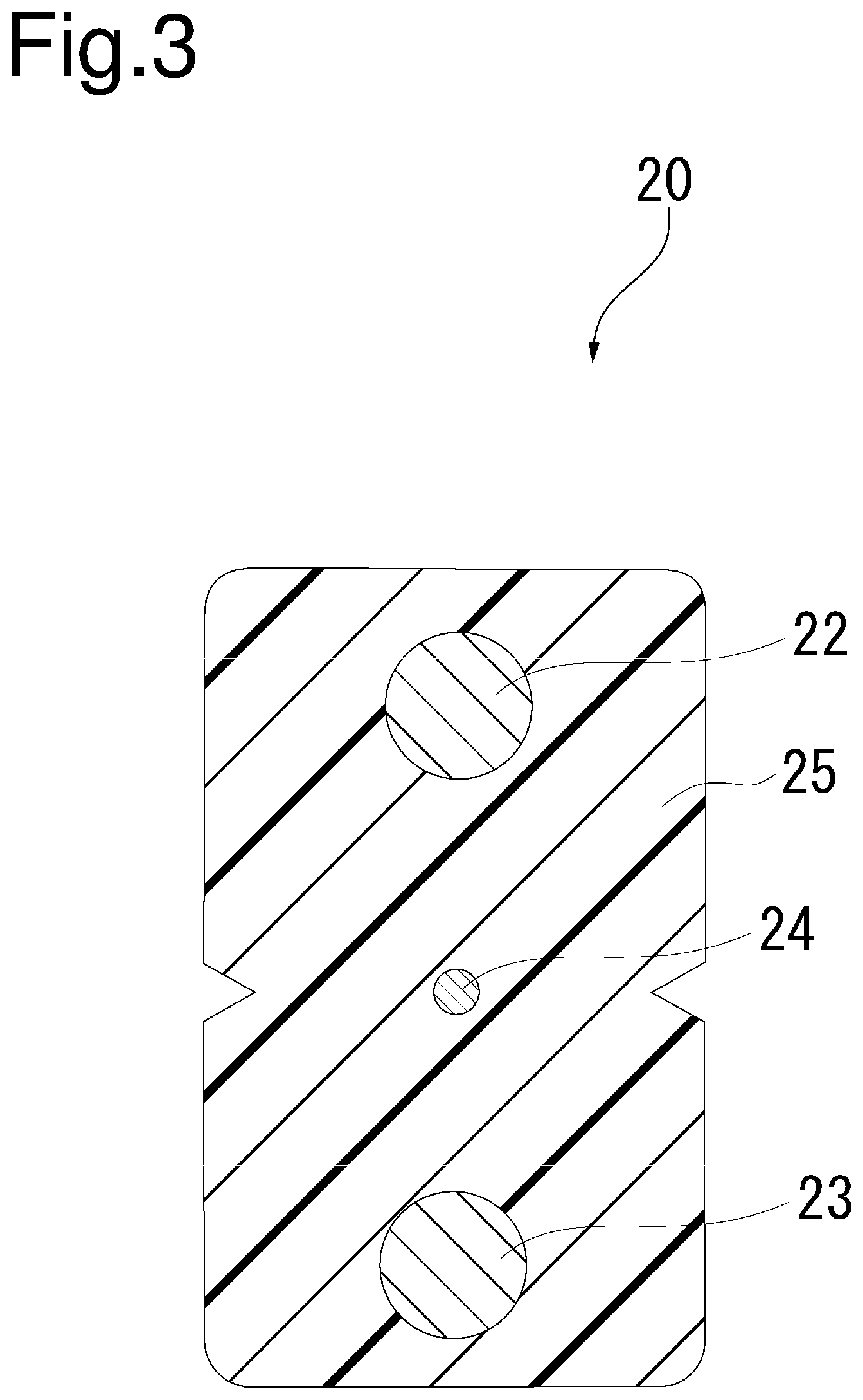 Patent US12325792 Figure 3 – Flame retardant resin composition, insulated wire using the same, cable and optical fiber cable