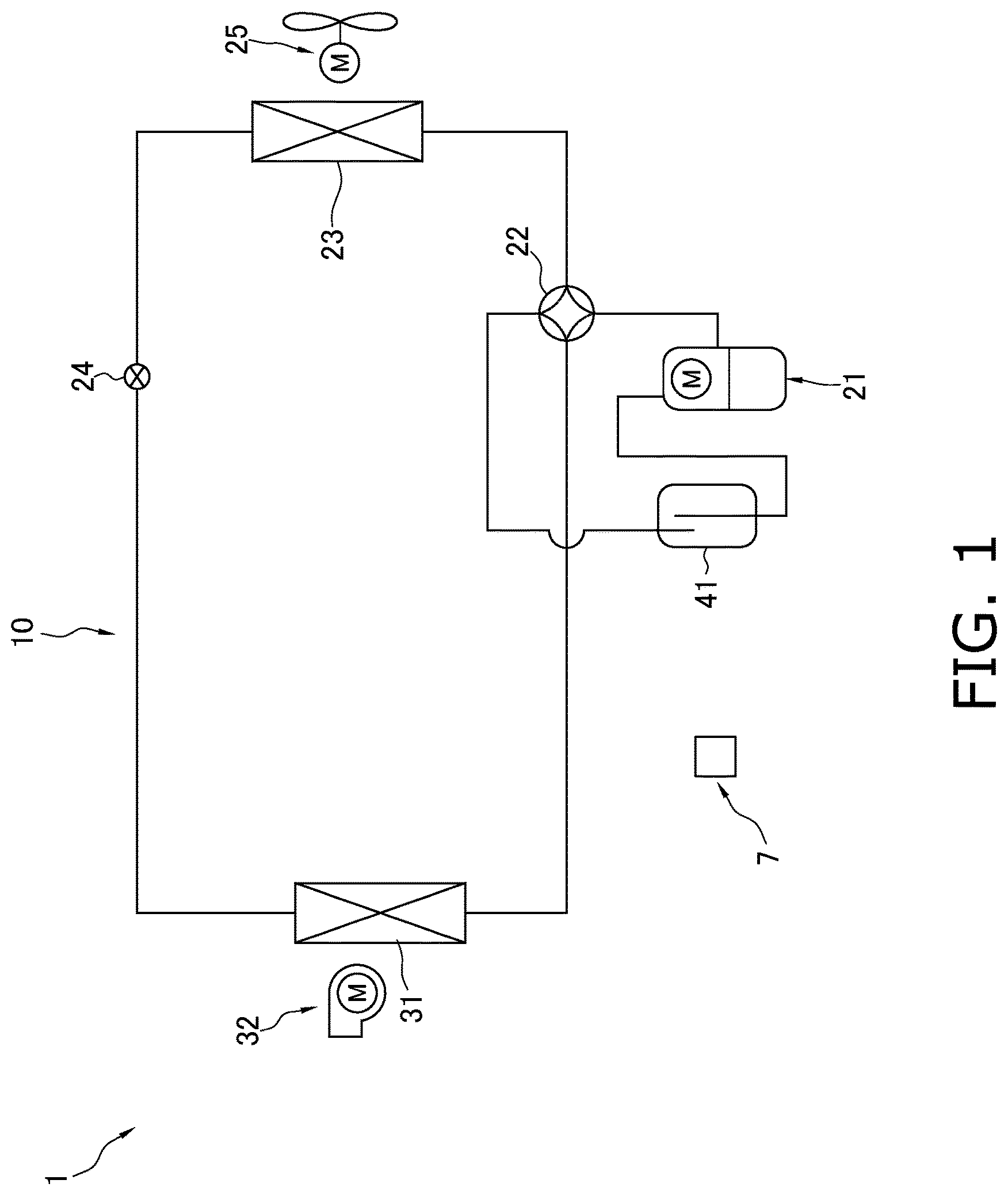 Patent US12325820 Figure 1 – Use of composition in device, device, and refrigeration cycle apparatus