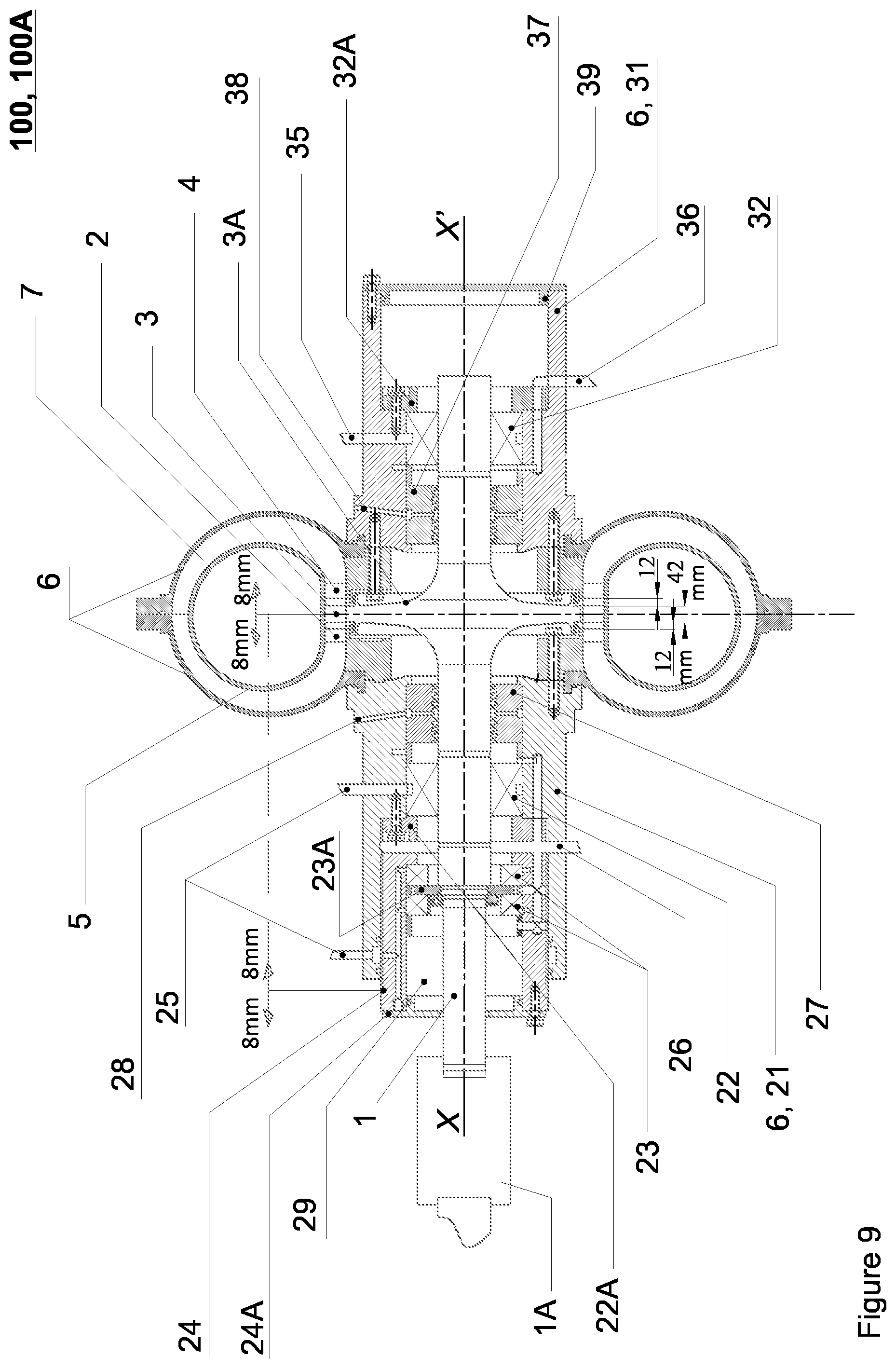 Patent US12325830 Figure 11 – Rotary feedstock processing apparatus with an axially adjustable rotor