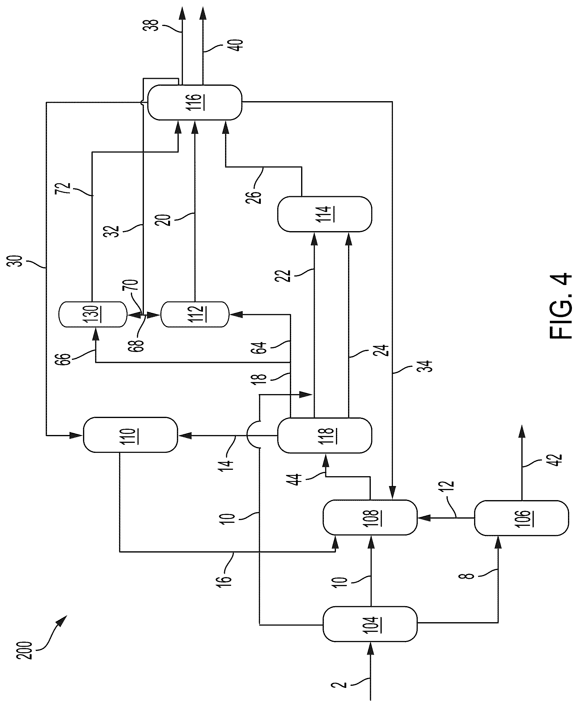 Patent US12325834 Figure 4 – Methods for processing a hydrocarbon oil feed stream utilizing a delayed coker and steam enhanced catalytic cracker