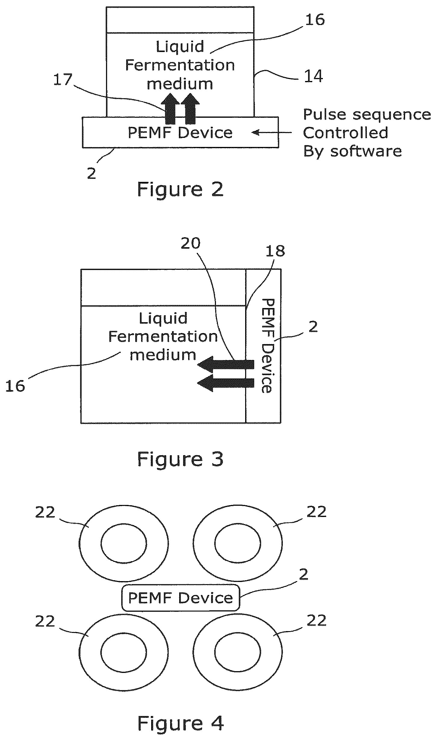 Patent US12325849 Figure 2 – Apparatus and a method for the use of pulsed electromagnetic field to change the condition of a product and/or the generation of said product