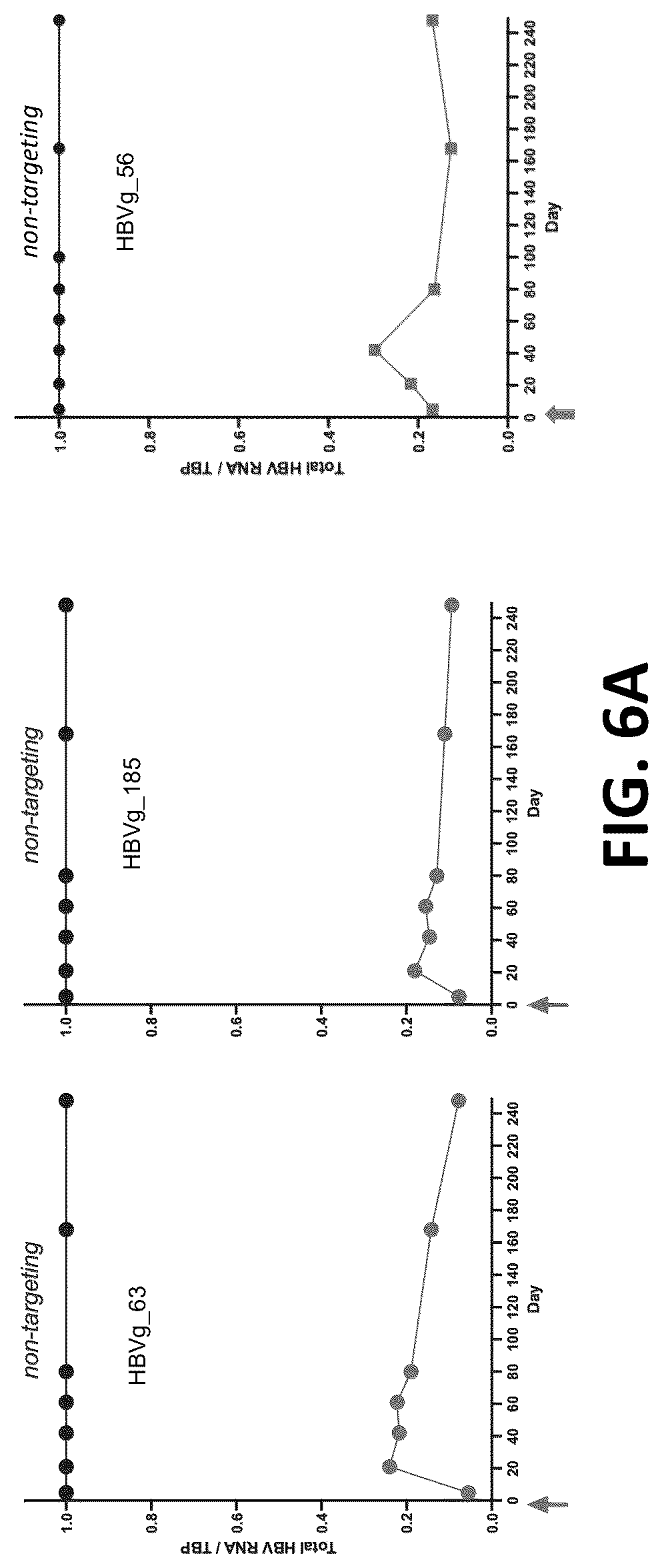 Patent US12325857 Figure 6 – Compositions, systems, and methods for regulation of Hepatitis b virus through targeted gene repression