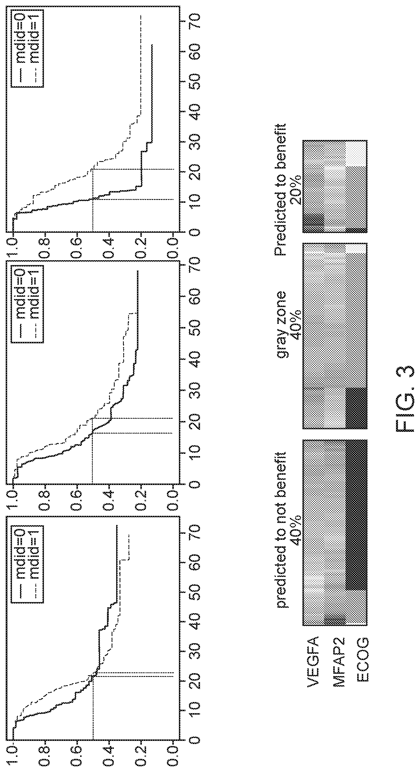 Patent US12325879 Figure 3 – Methods for predicting a response to bevacizumab or platinum-based chemotherapy or both in patients with ovarian cancer