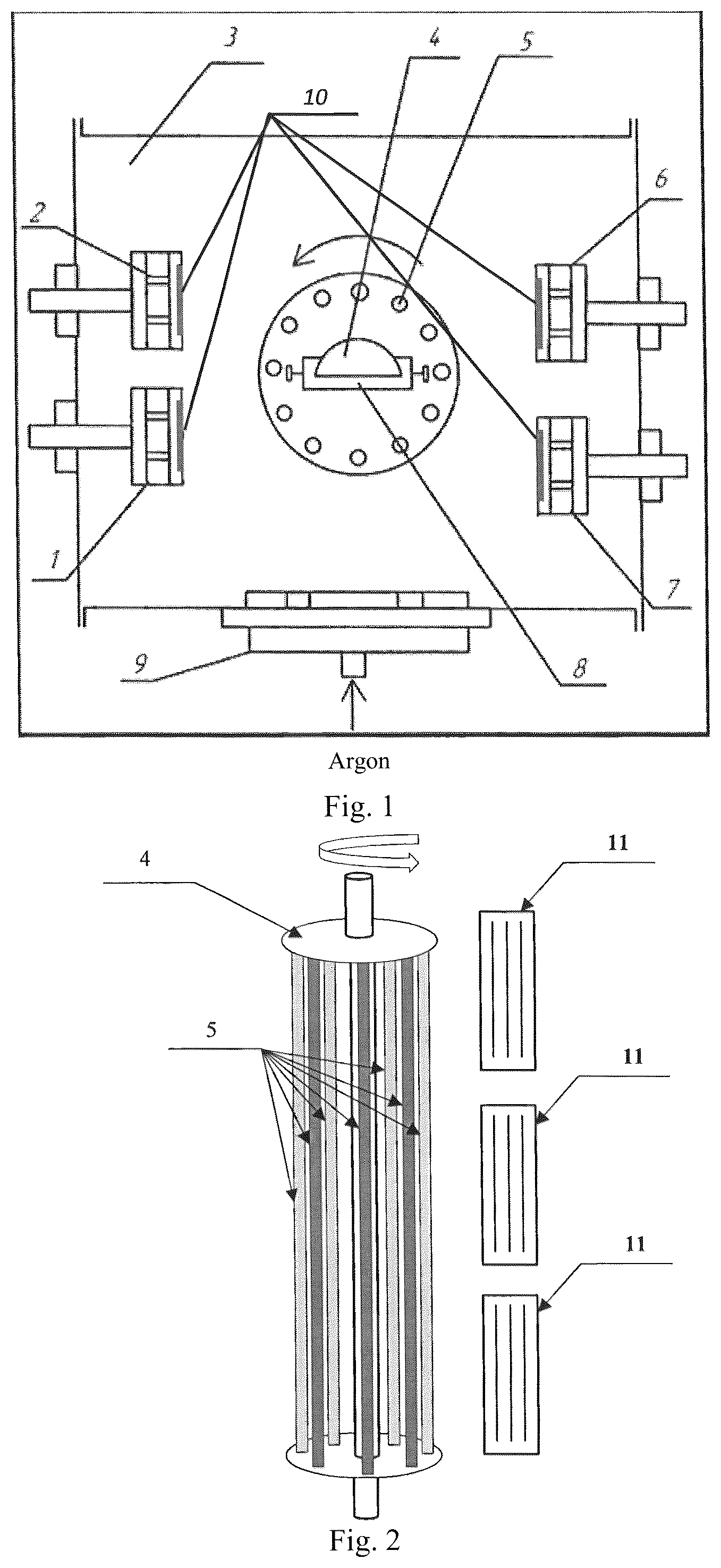 Patent US12325907 Figure 1 – Method of ion-plasma application of corrosion-resistant film coatings on articles made from zirconium alloys