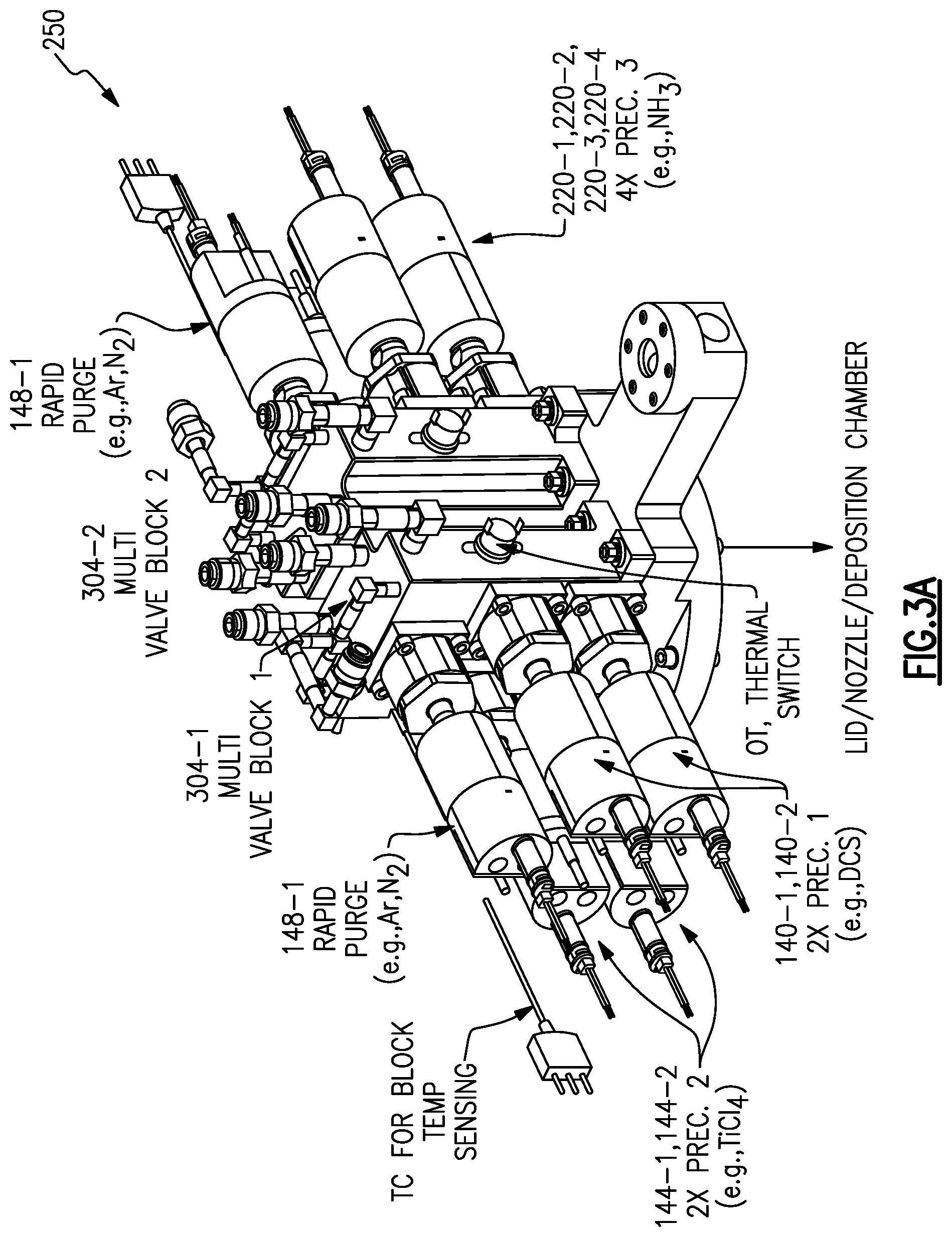 Patent US12325914 Figure 3 – Precursor delivery system and method for cyclic deposition