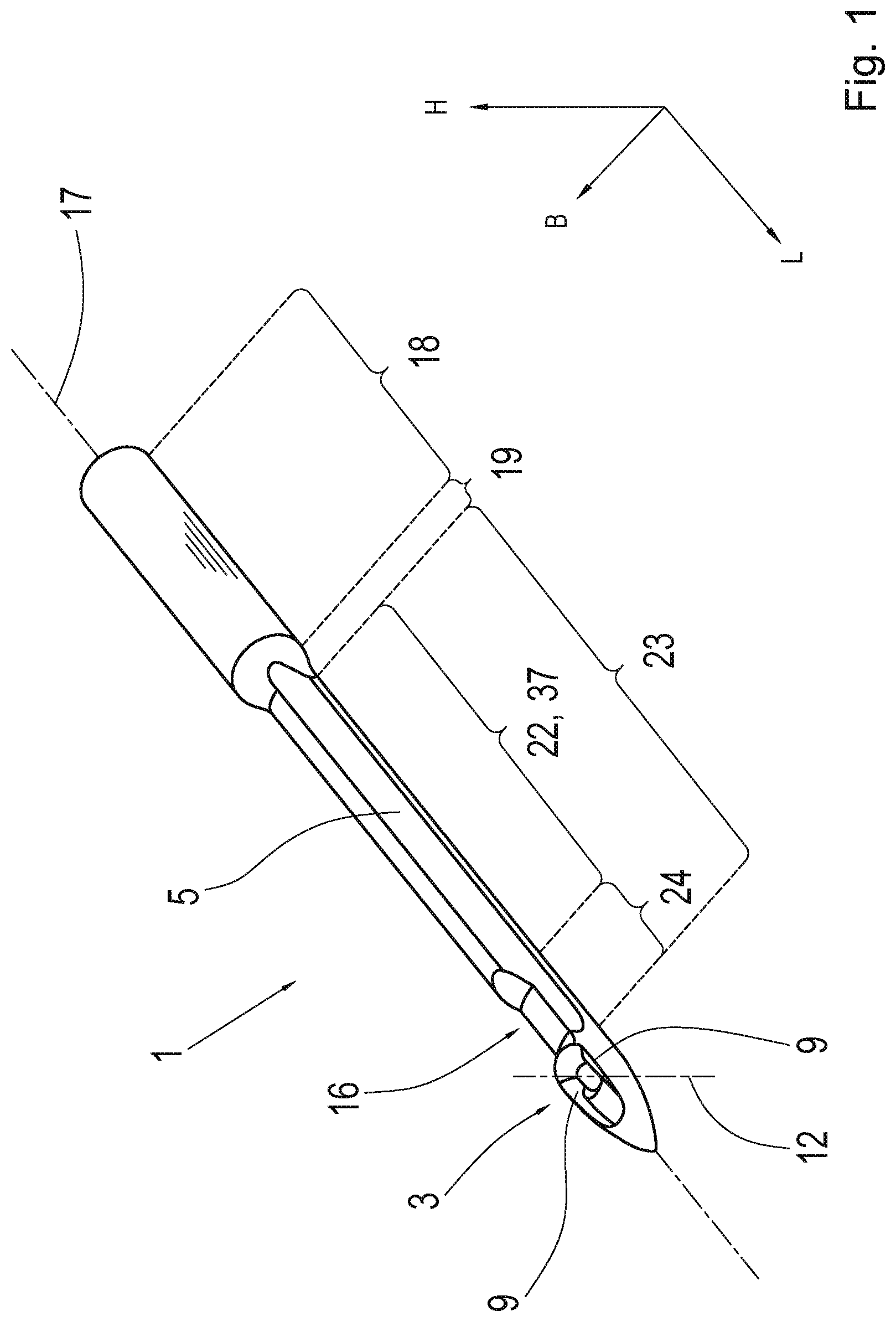 Patent US12325940 Figure 1 – Sewing machine needle having a recess