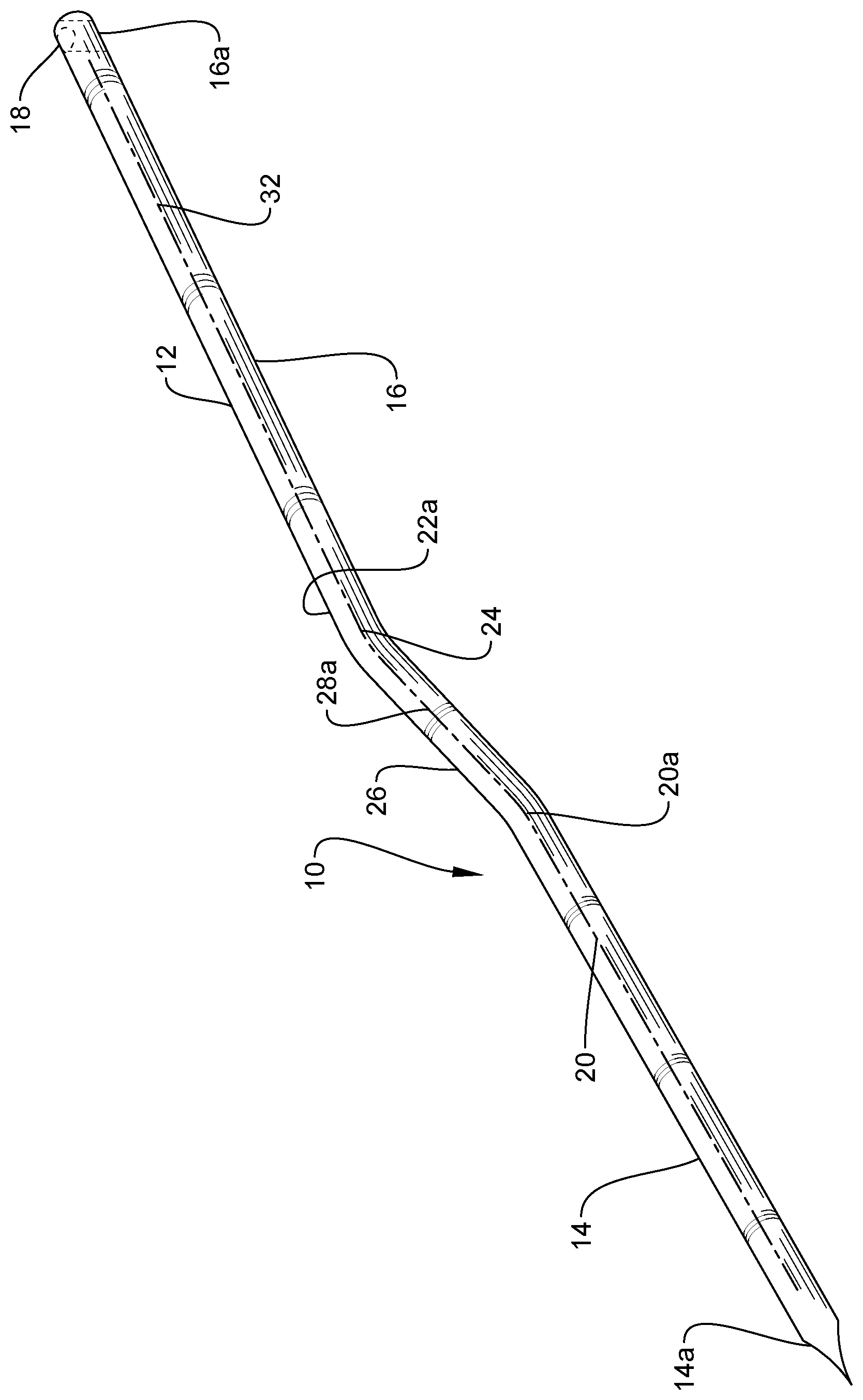 Patent US12325941 Figure 1 – Sewing and knitting needle