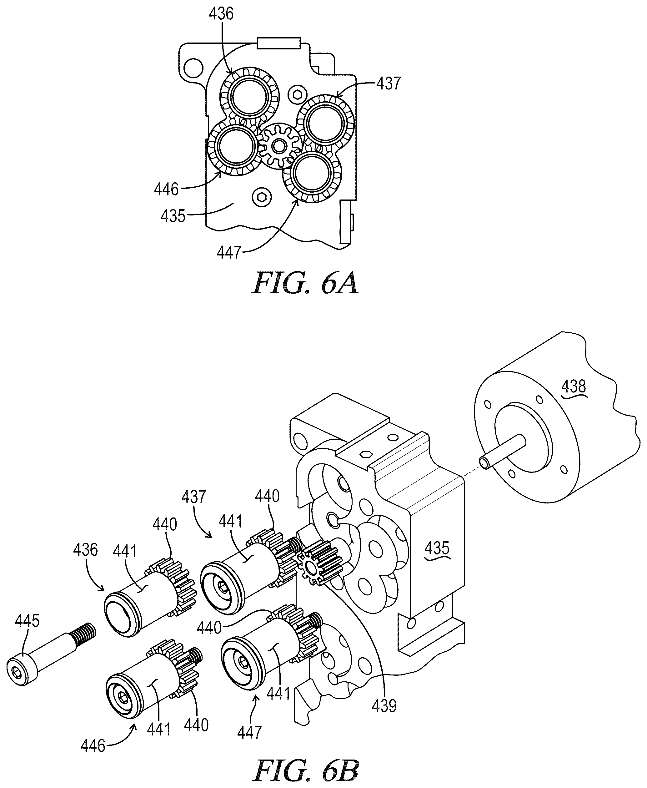 Patent US12325942 Figure 6 – Four roll servo driven yarn feed module for precision yarn feed