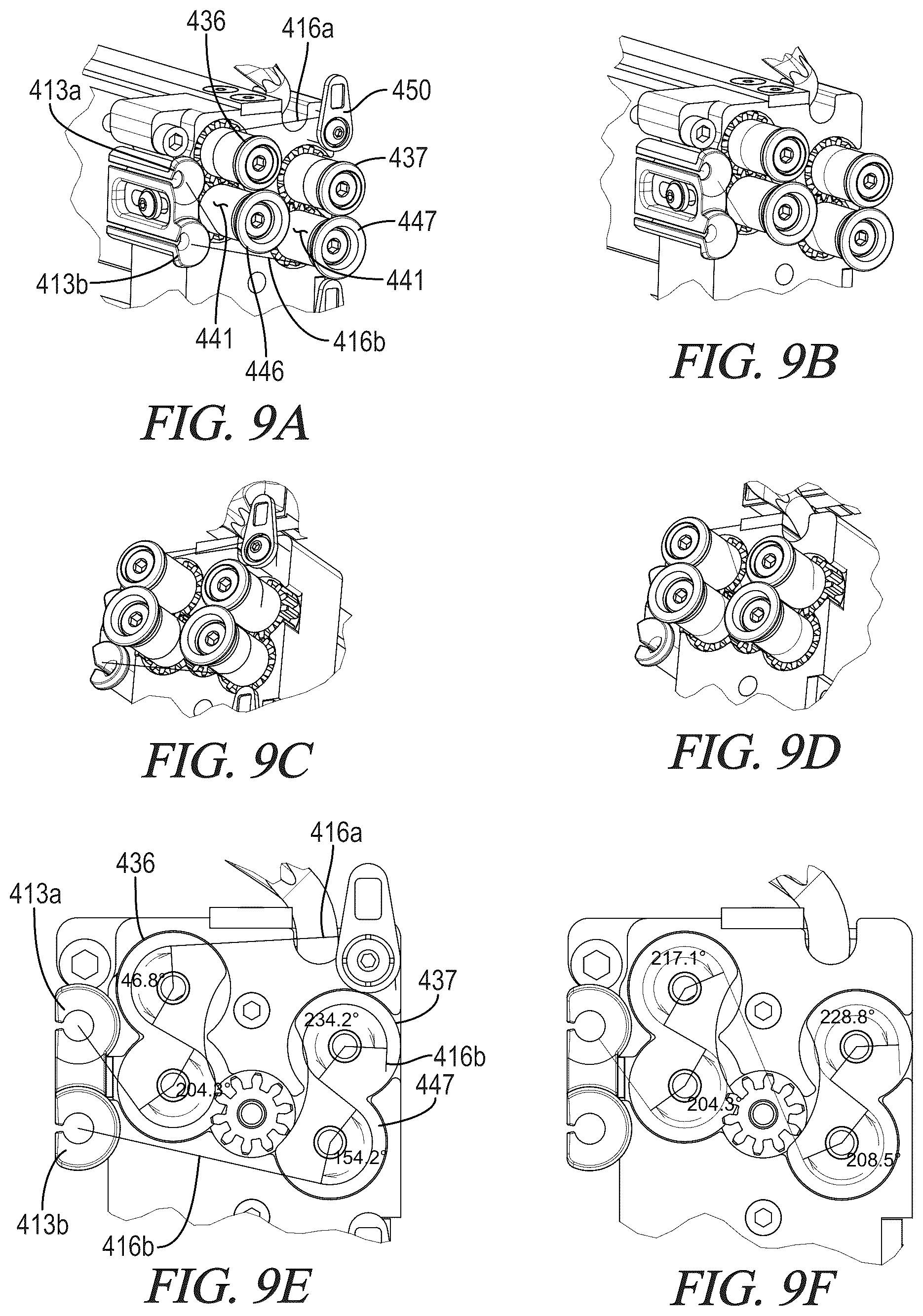Patent US12325942 Figure 9 – Four roll servo driven yarn feed module for precision yarn feed