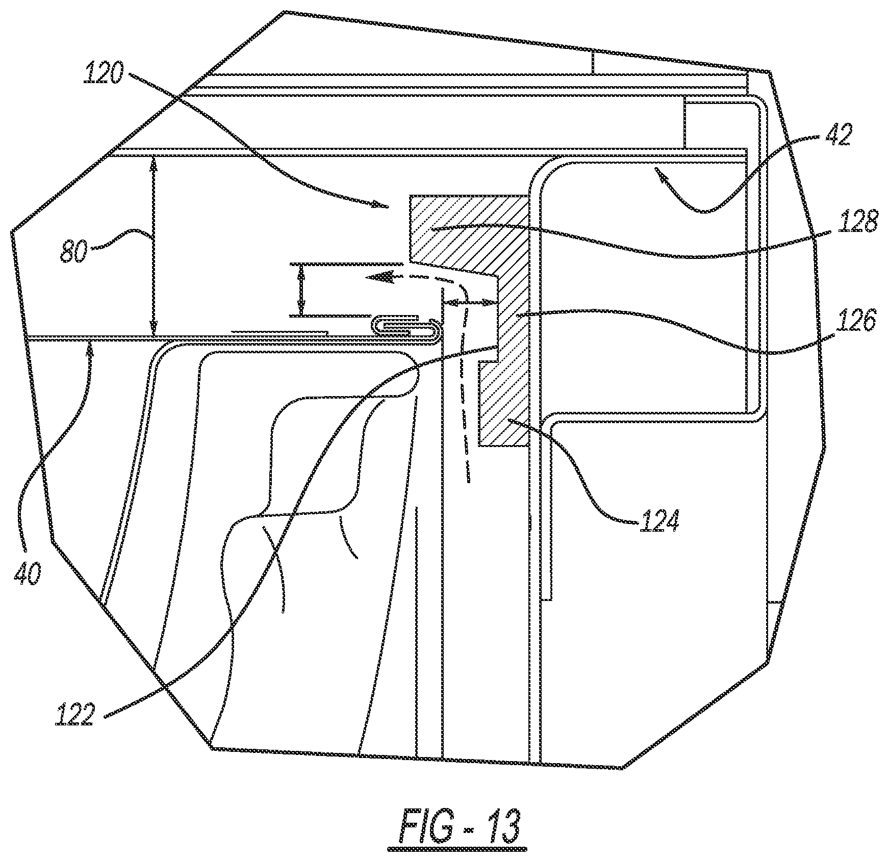 Patent US12325944 Figure 8 – Controlling process air bypass around the drum in combo wash-dry system