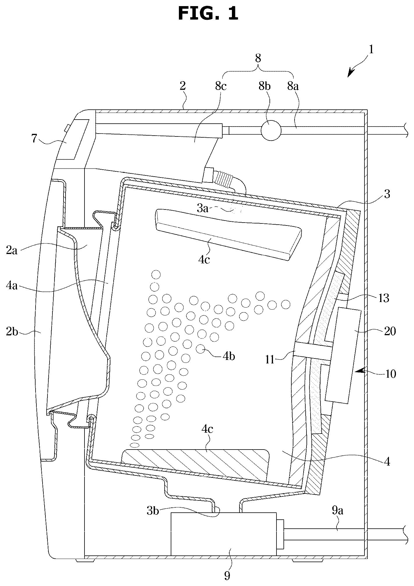 Patent US12325946 — Washing machine — Figure 1