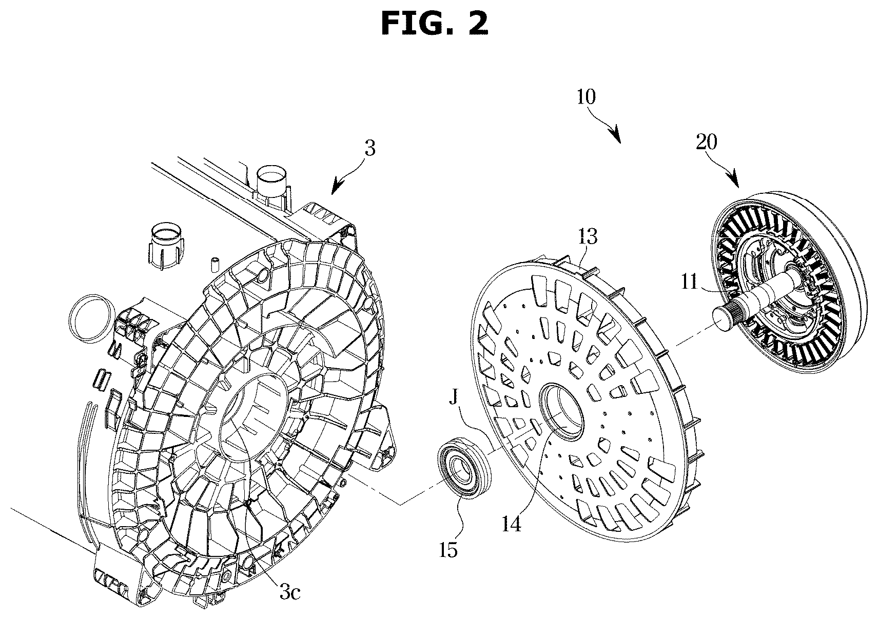 Patent US12325946 Figure 2 – Washing machine