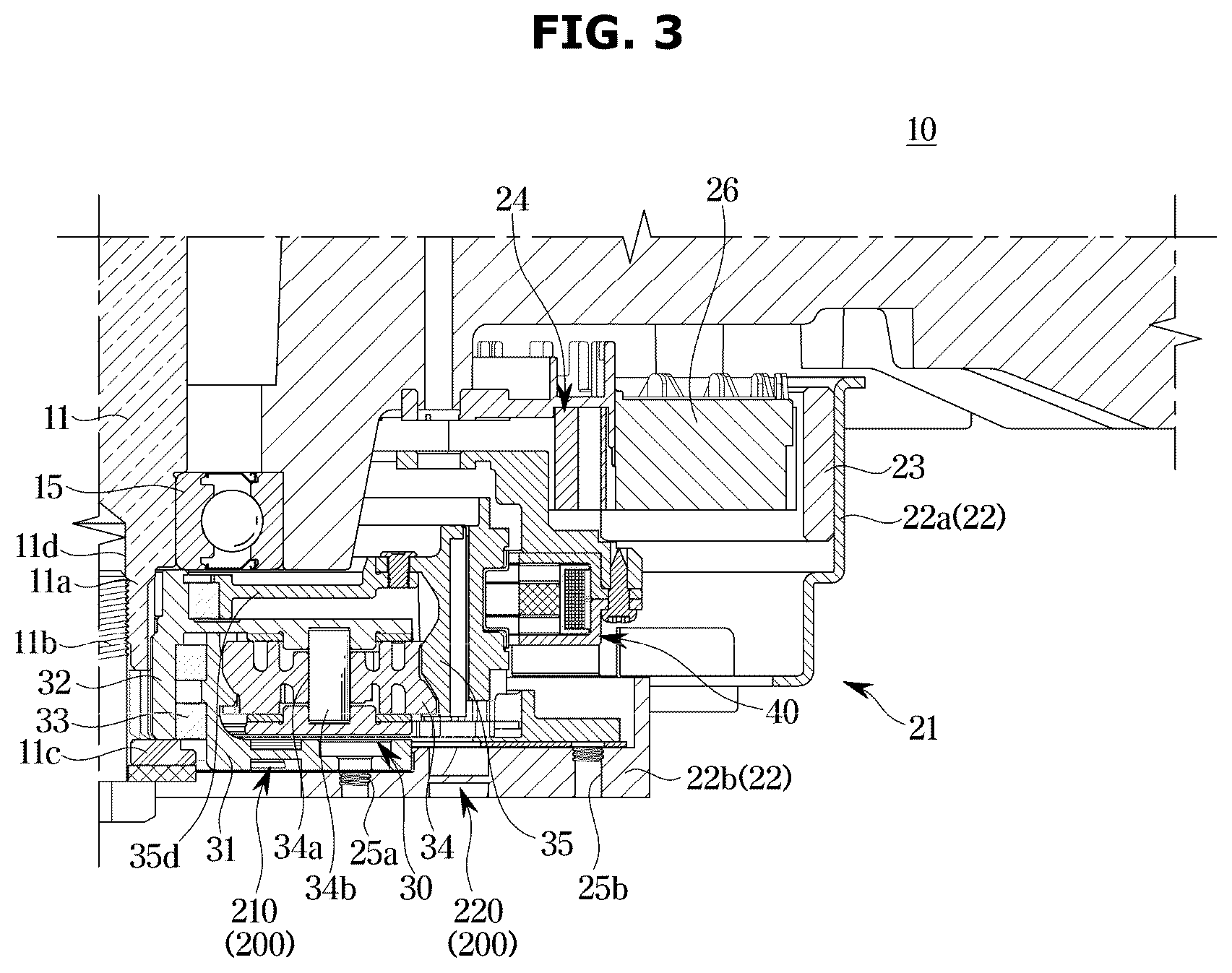 Patent US12325946 Figure 3 – Washing machine