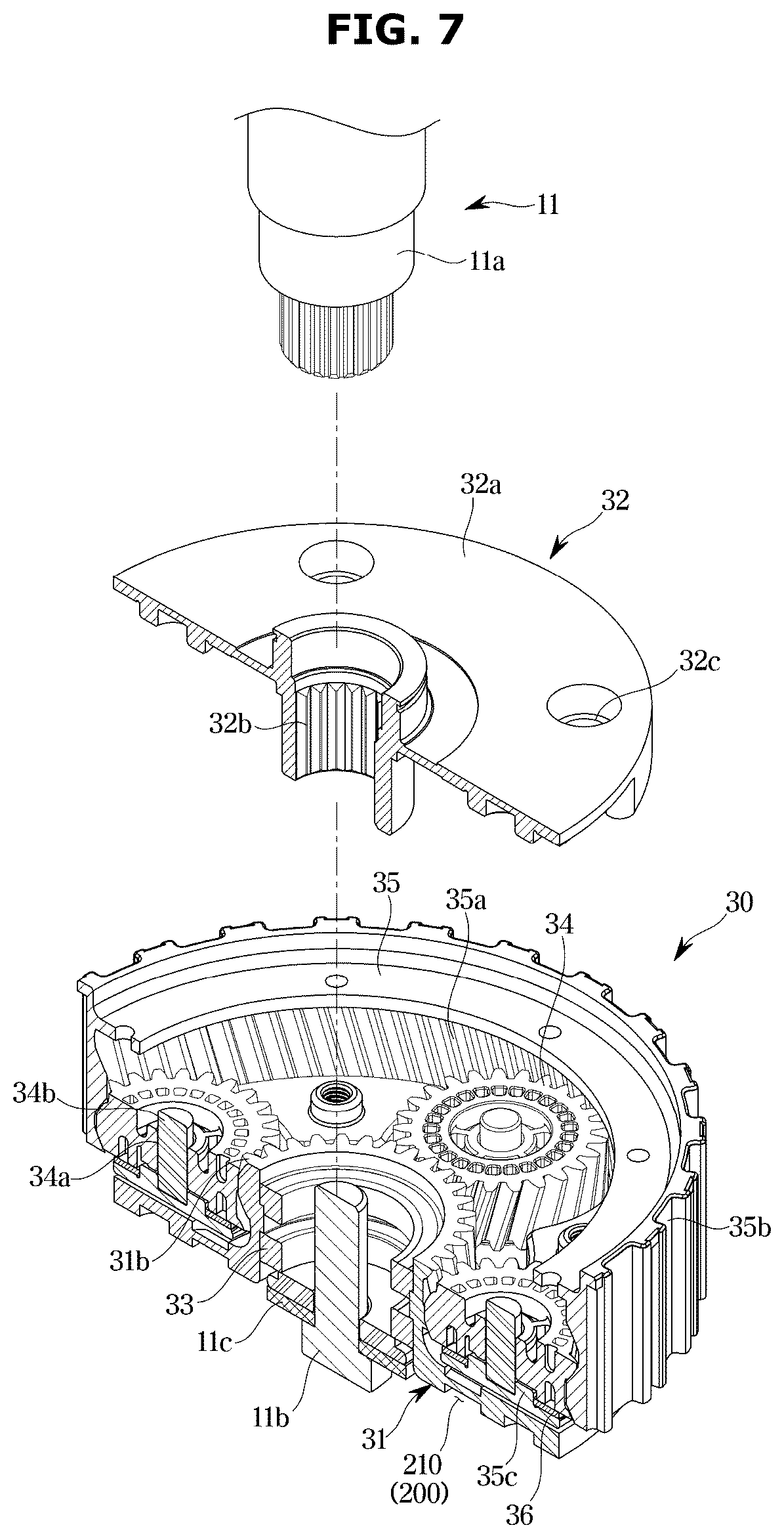 Patent US12325946 Figure 7 – Washing machine