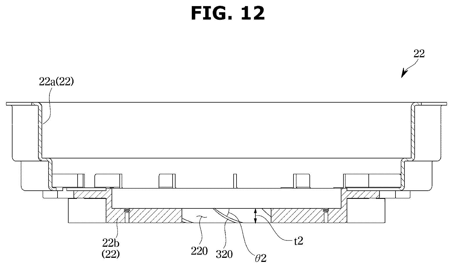 Patent US12325946 Figure 12 – Washing machine