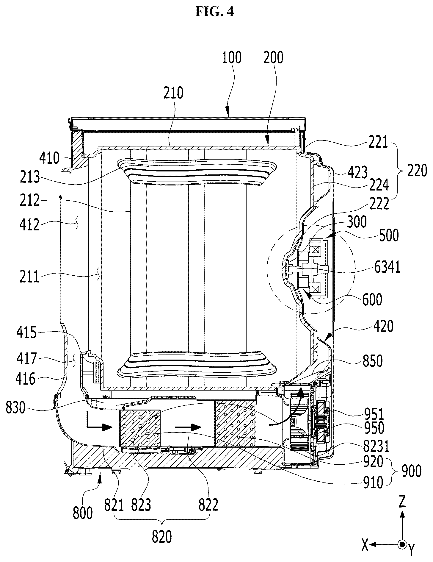 Patent US12325949 Figure 5 – Laundry treating apparatus
