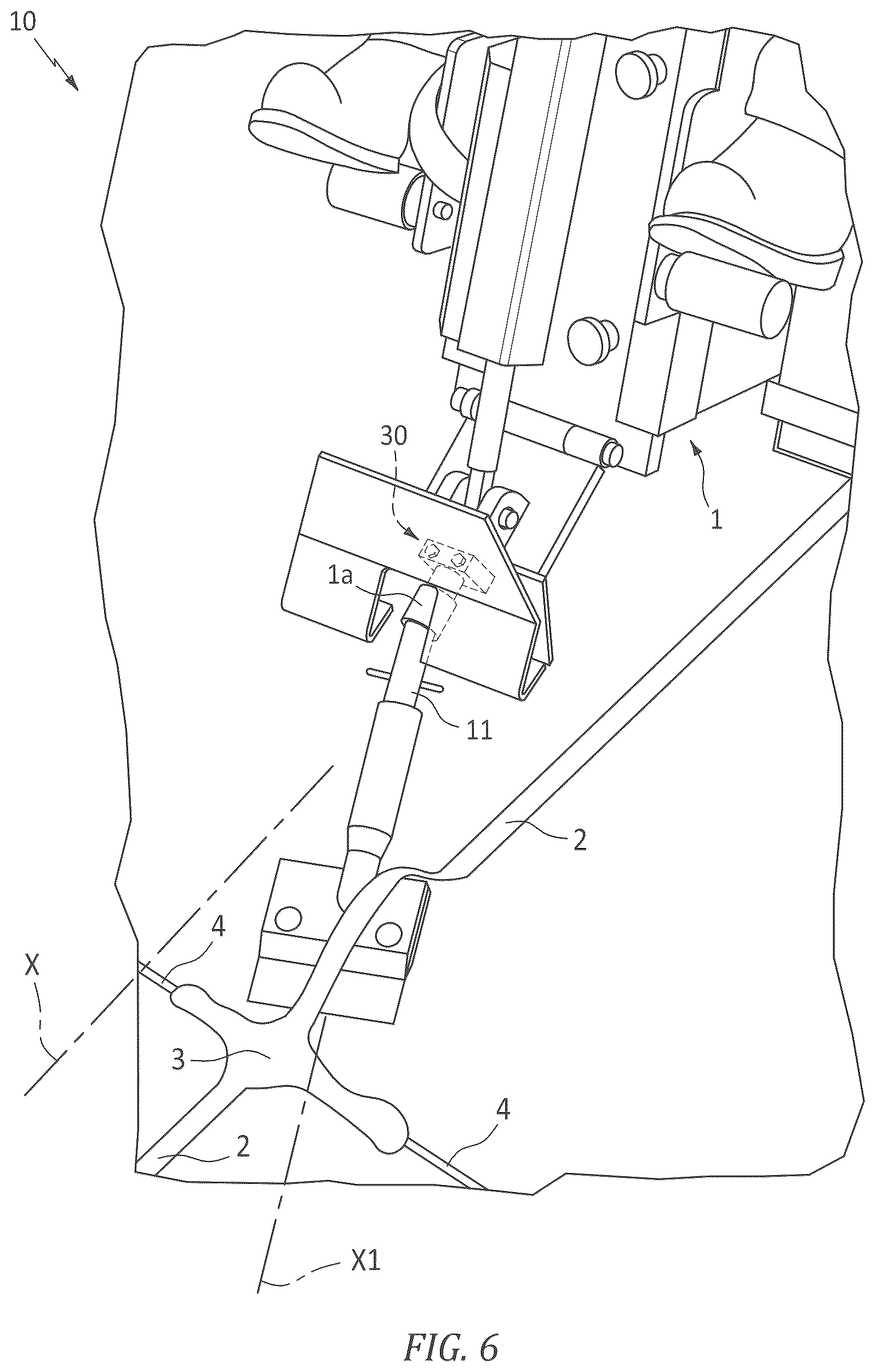 Patent US12325963 Figure 6 – Attachment device for floor shaving systems