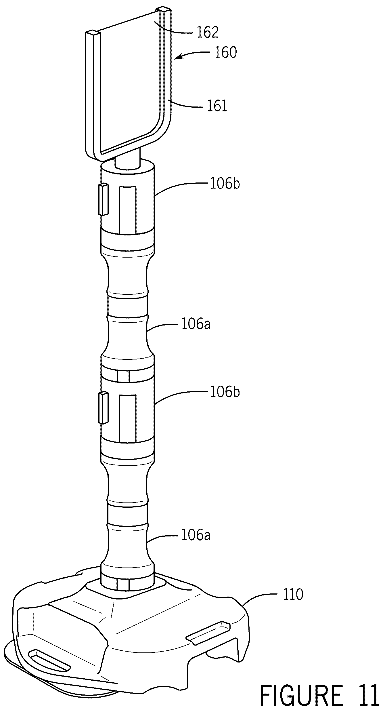 Patent US12325964 Figure 14 – Modular post