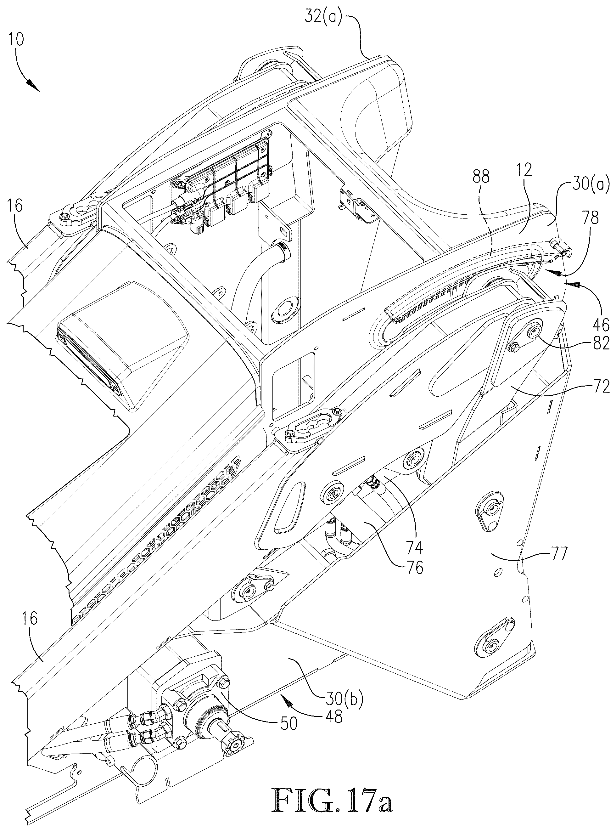 Patent US12325971 Figure 19 – Loader with improved arm path