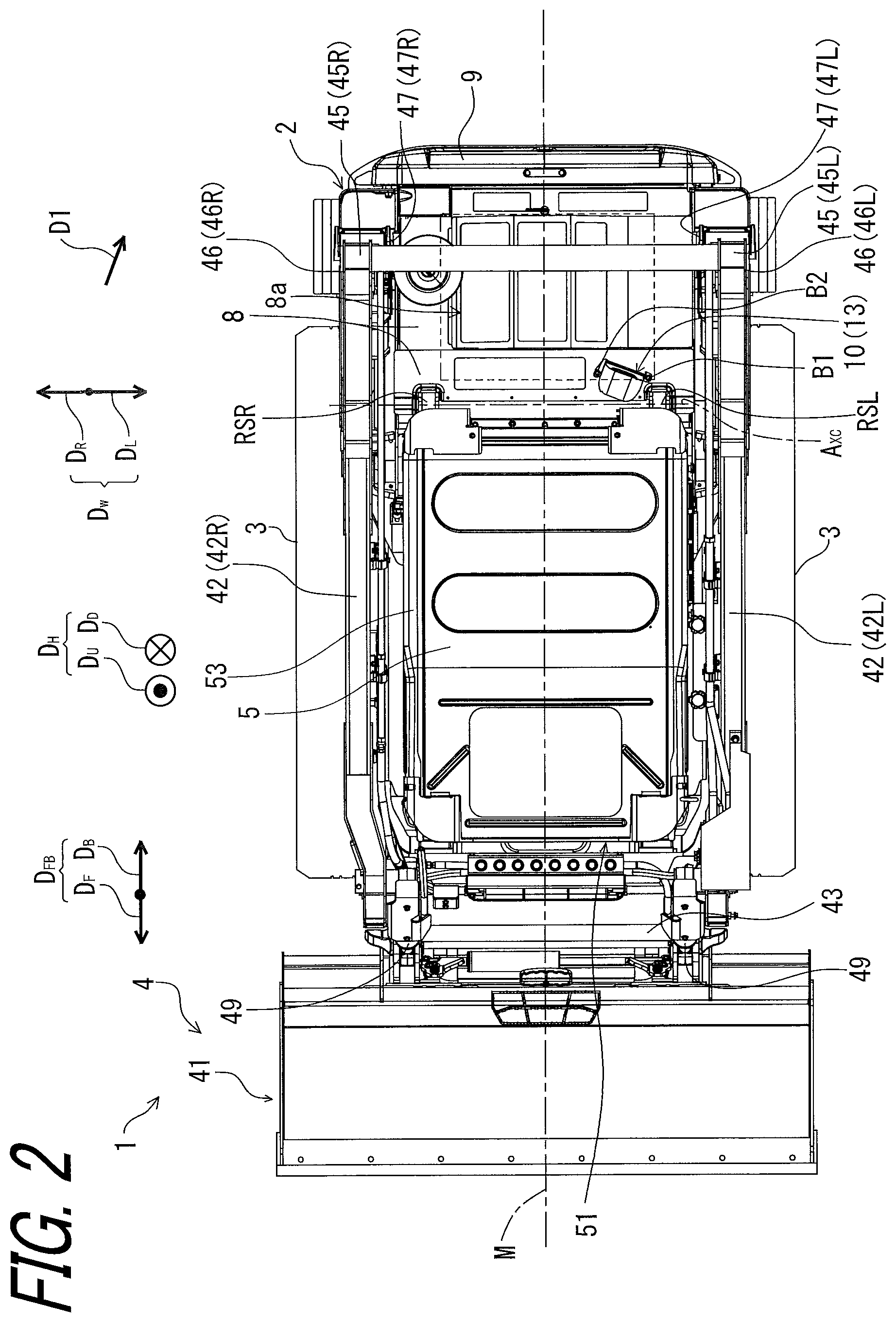 Patent US12325973 Figure 2 – Work vehicle