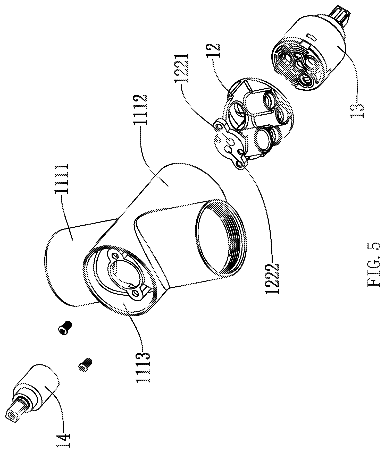 Patent US12325986 Figure 5 – Faucet