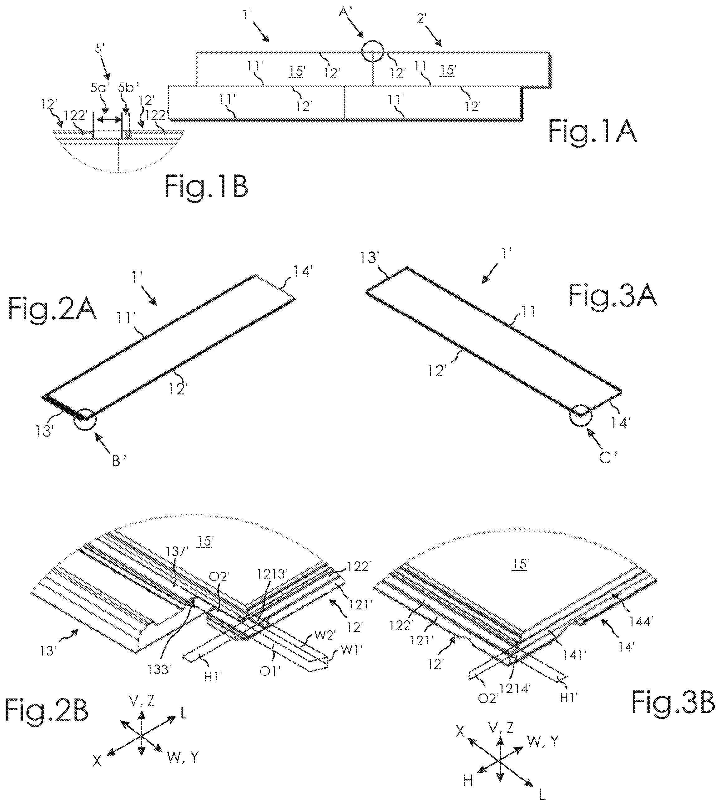 Patent US12325994 Figure 1 – Building panel with locking system
