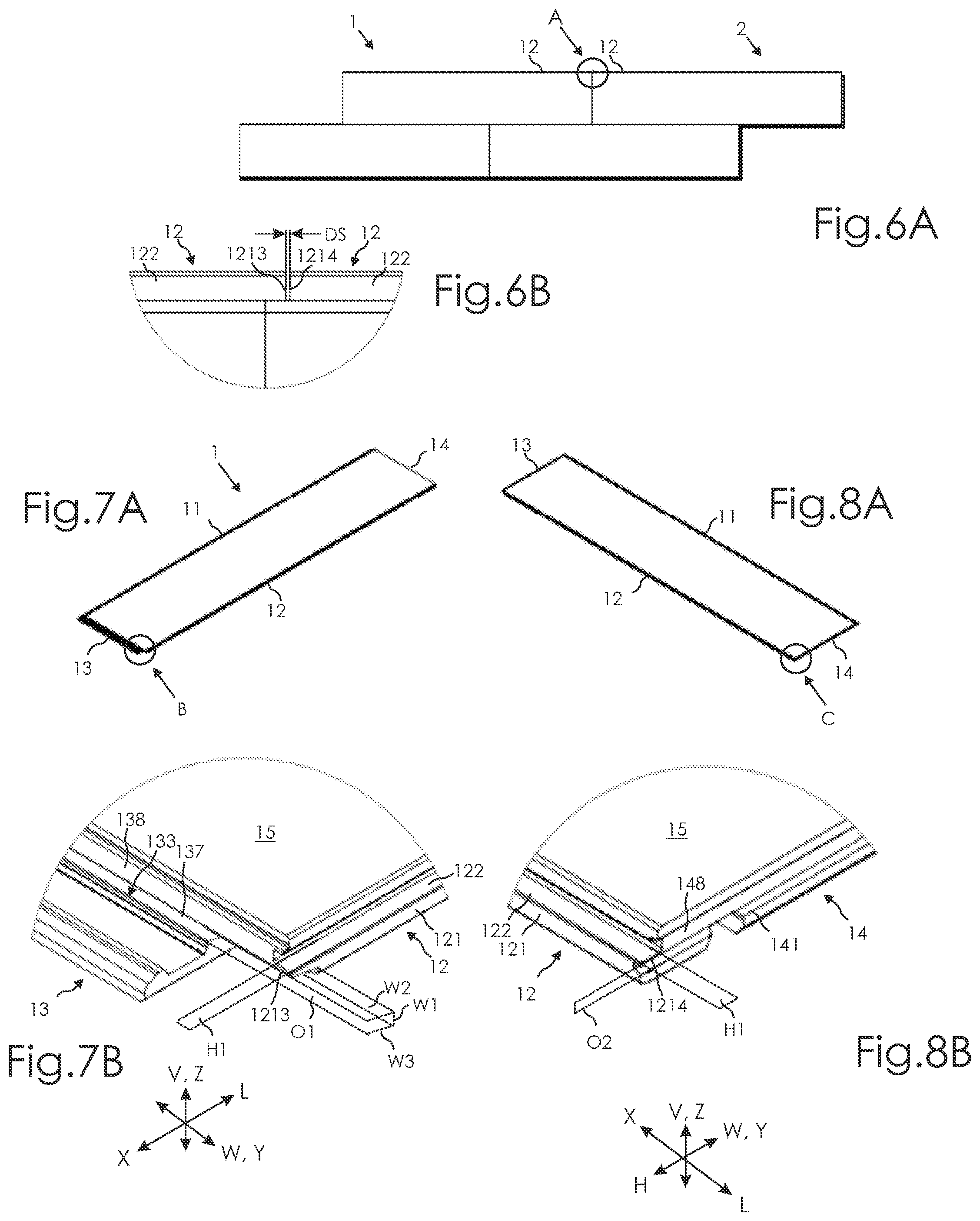 Patent US12325994 Figure 3 – Building panel with locking system