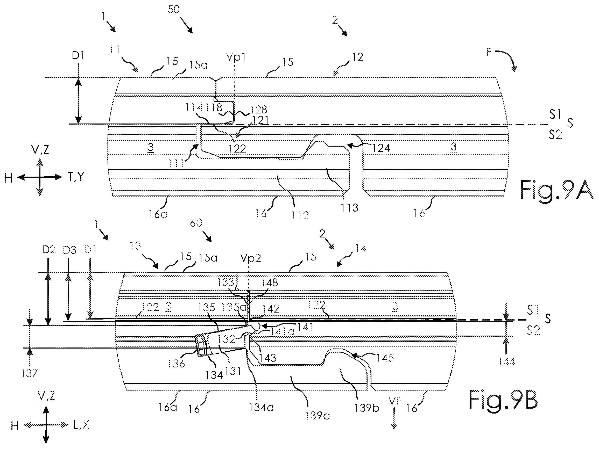 Patent US12325994 Figure 4 – Building panel with locking system