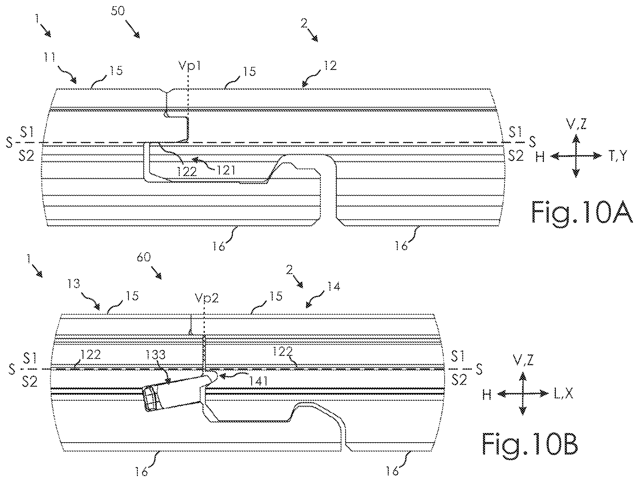 Patent US12325994 Figure 5 – Building panel with locking system