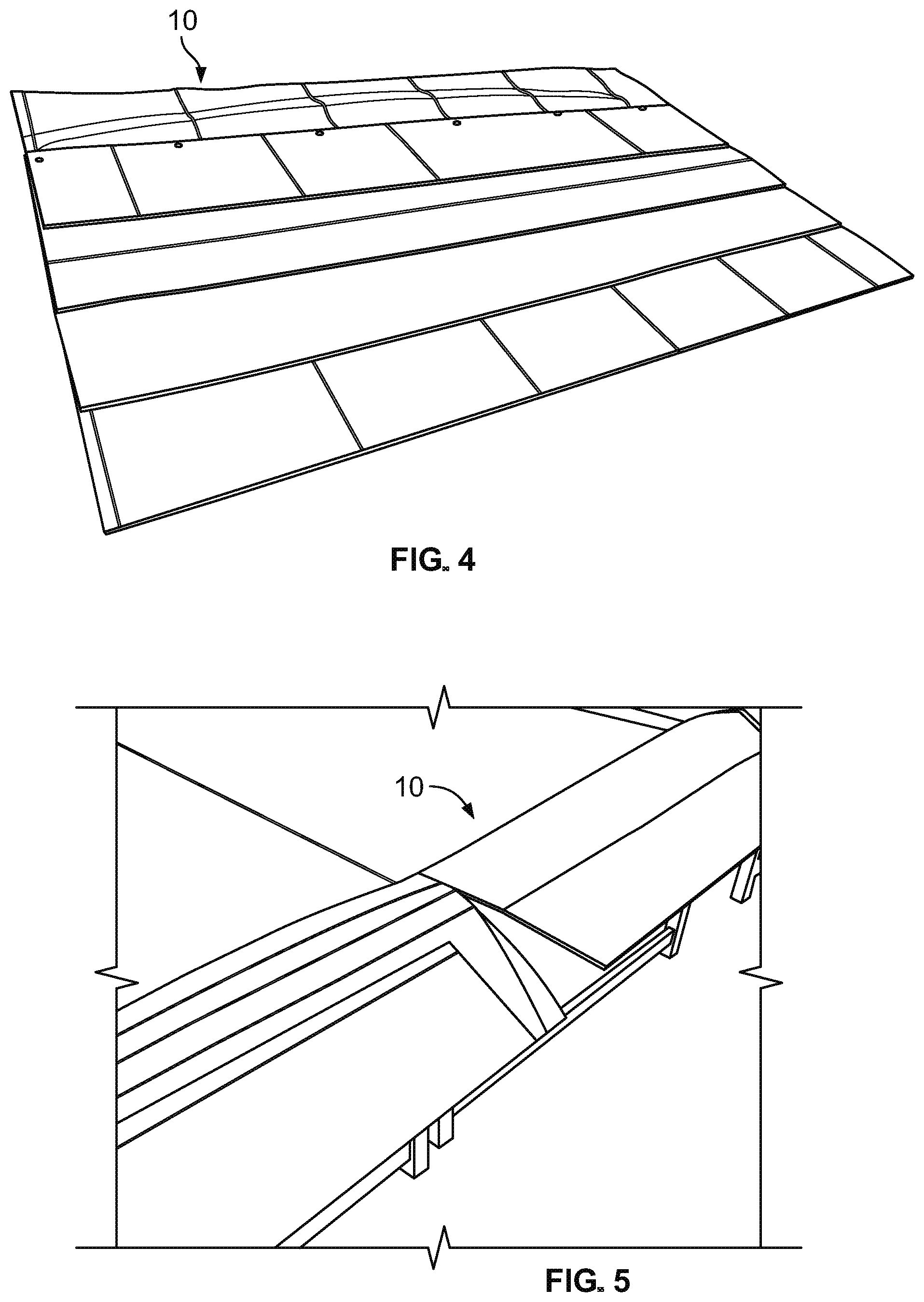 Patent US12325996 Figure 2 – Solar roofing system with fiber composite roofing shingles