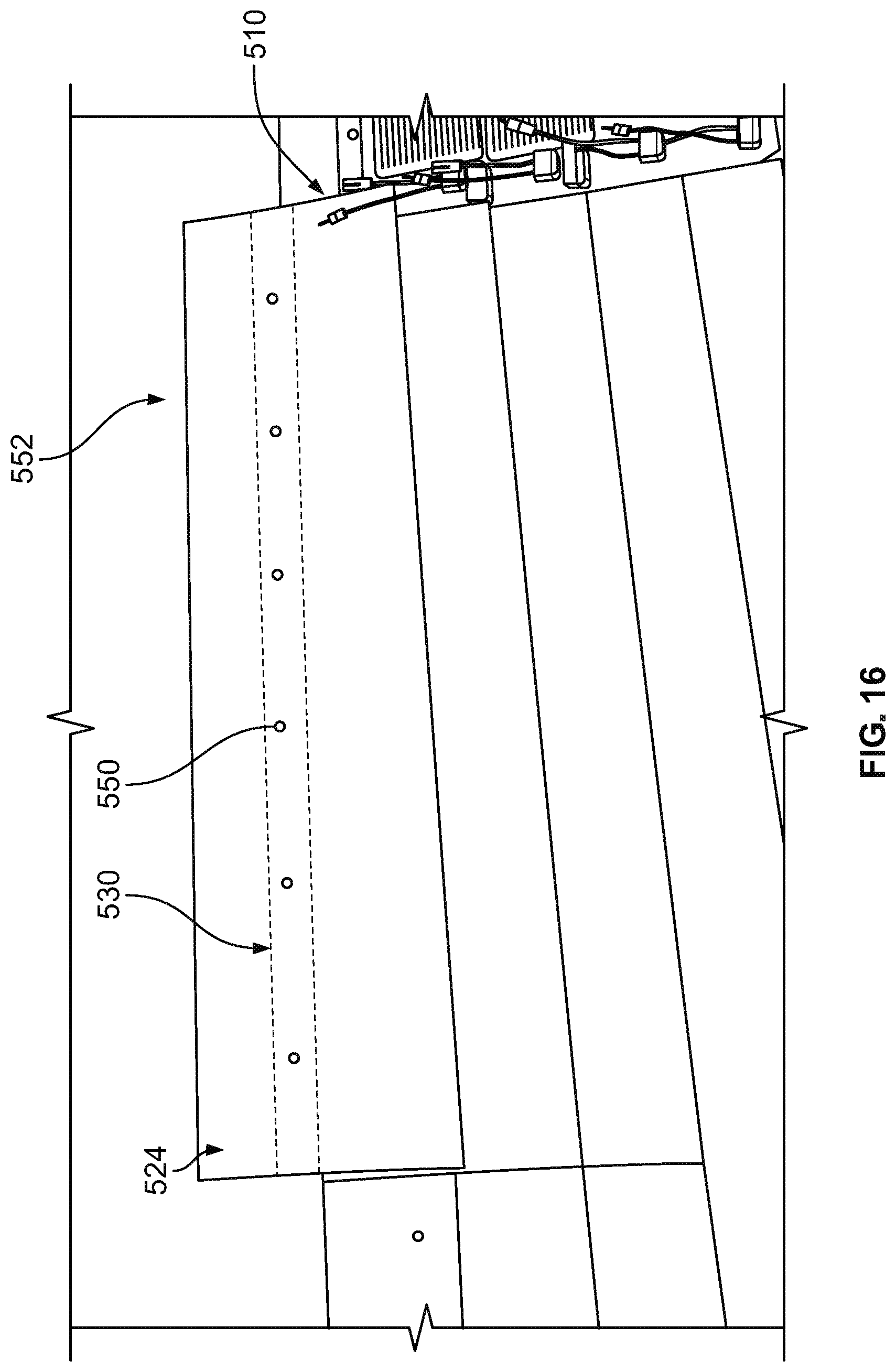 Patent US12325996 Figure 11 – Solar roofing system with fiber composite roofing shingles