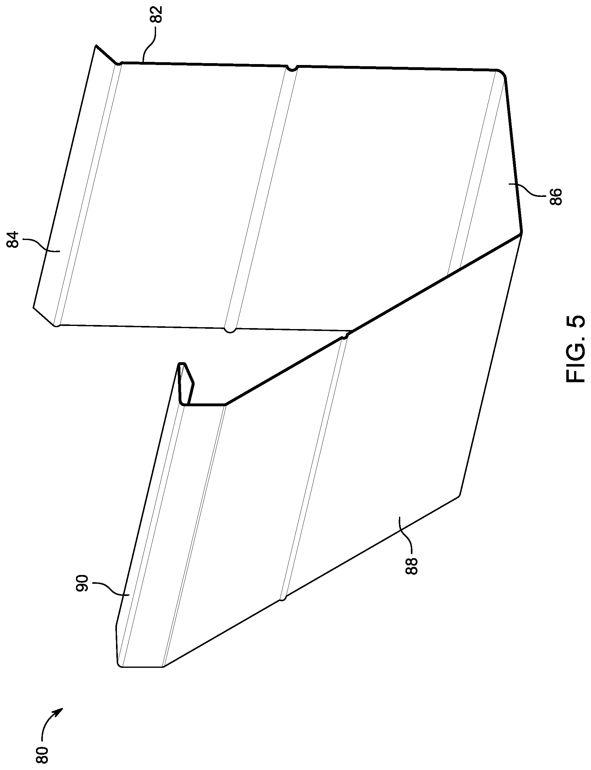 Patent US12325998 Figure 8 – Systems and methods for modular platform for gutter guard systems with interchangeable components