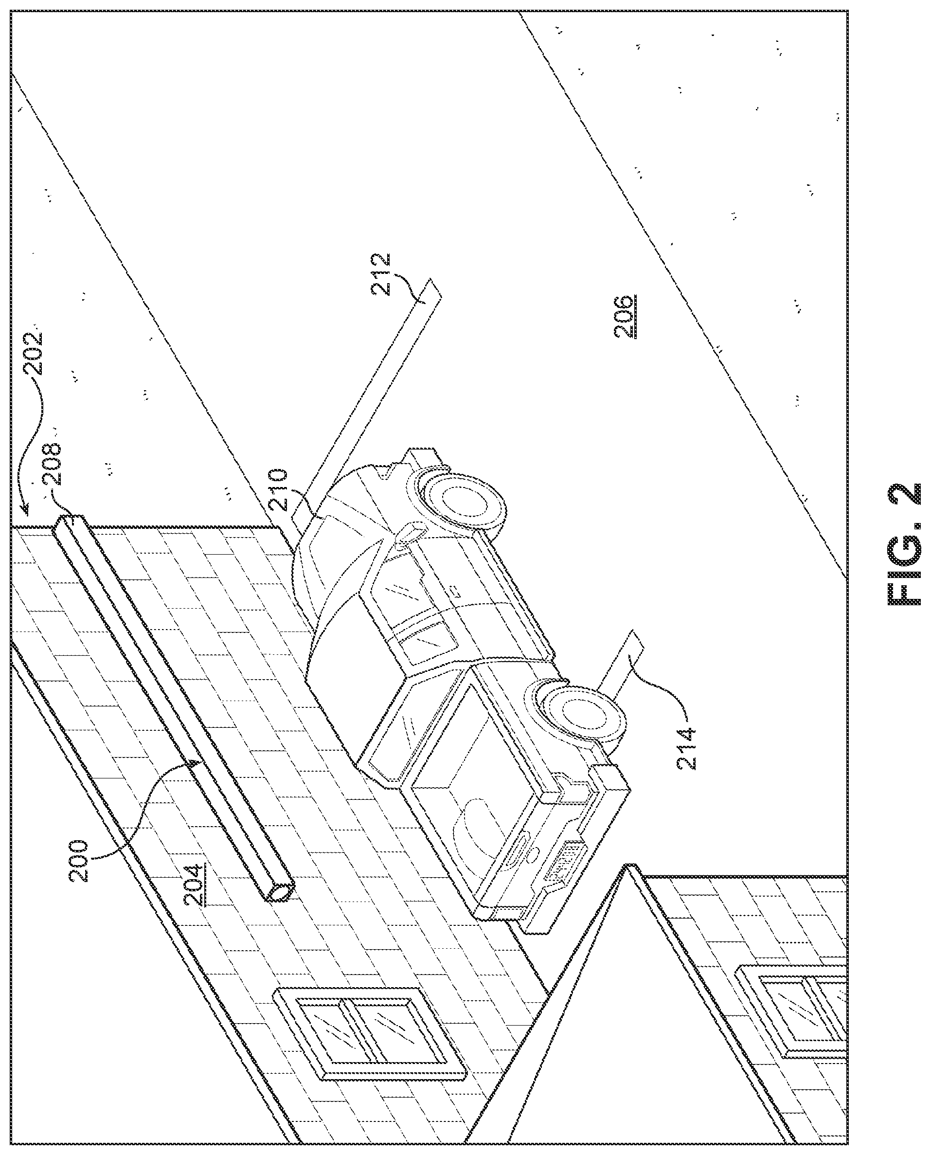 Patent US12325999 Figure 2 – Deployable awning for protection from storm damage