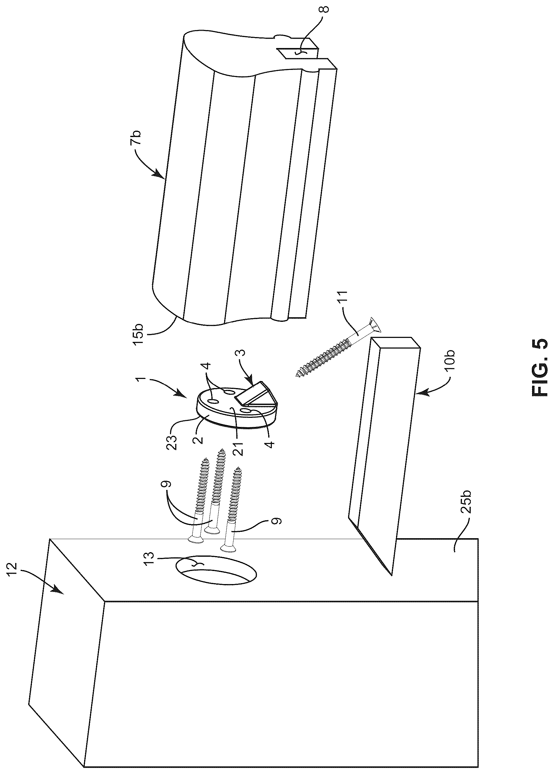 Patent US12326000 Figure 4 – Handrail attachment system and method