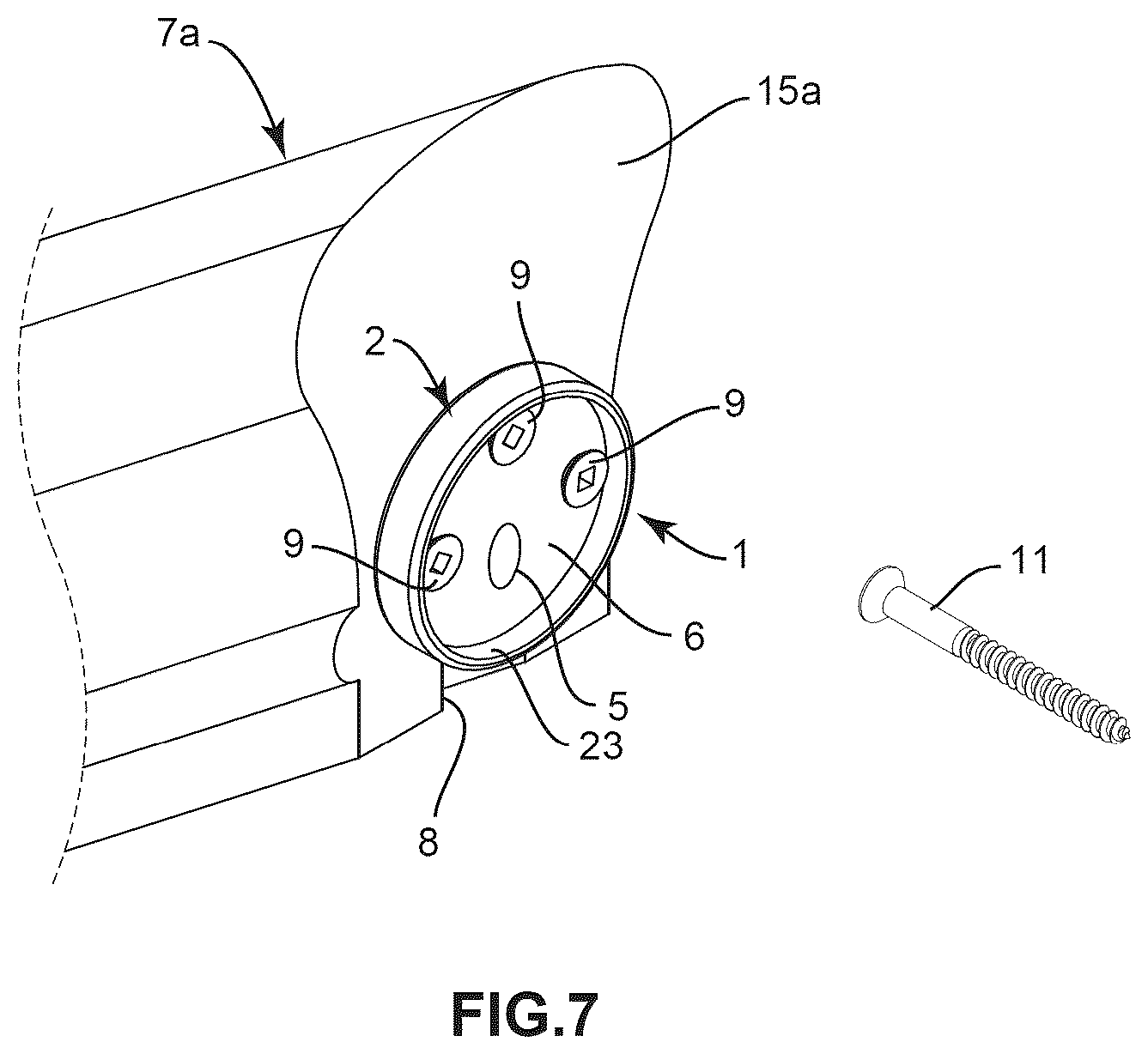 Patent US12326000 Figure 6 – Handrail attachment system and method