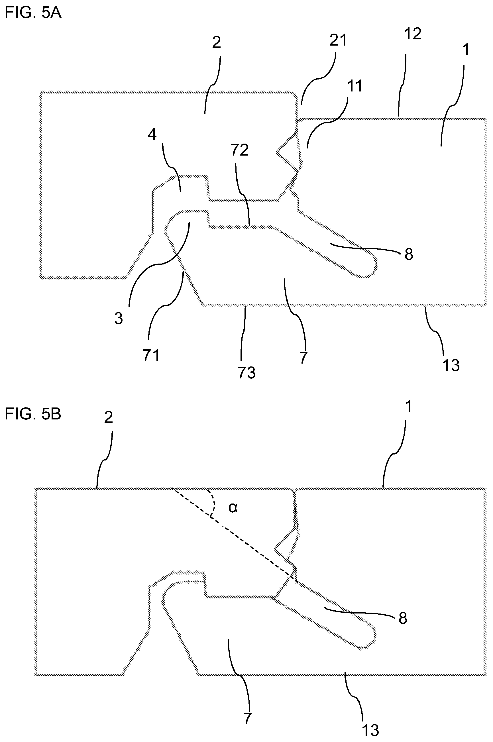 Patent US12326001 Figure 5 – Panel with locking device