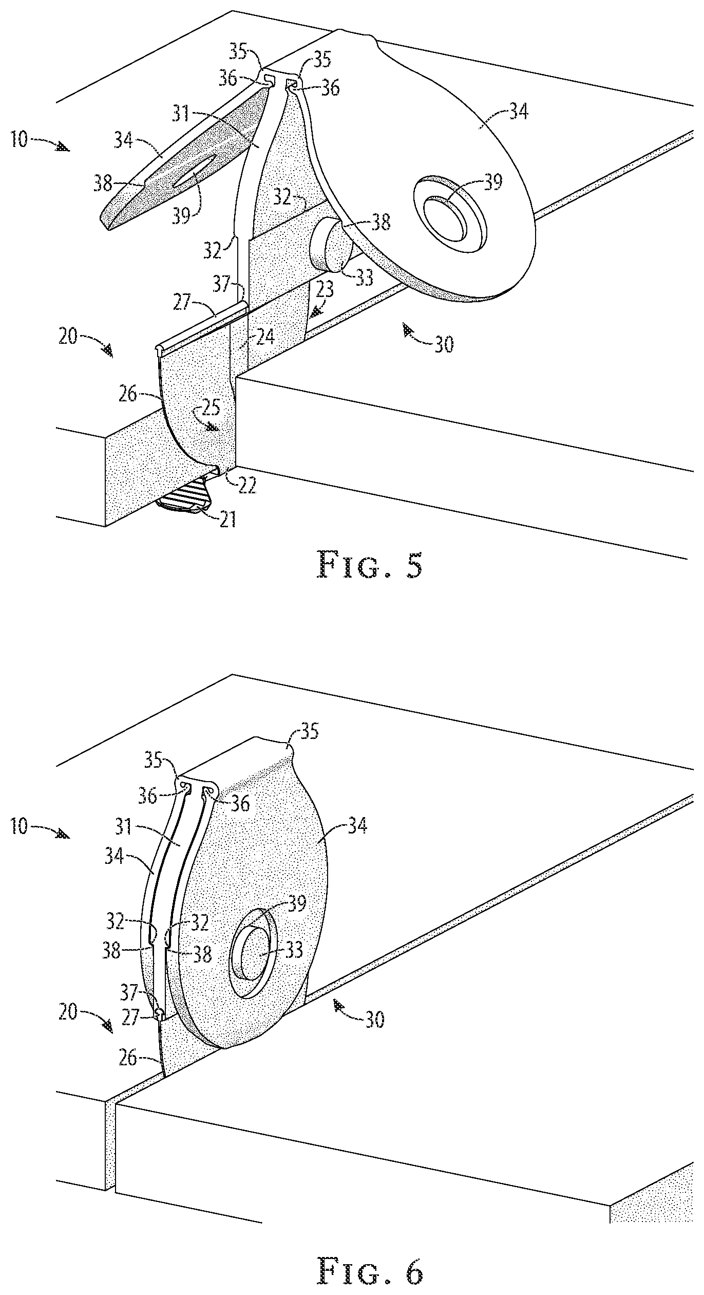 Patent US12326004 Figure 3 – Tile-setting snap-clip lippage control