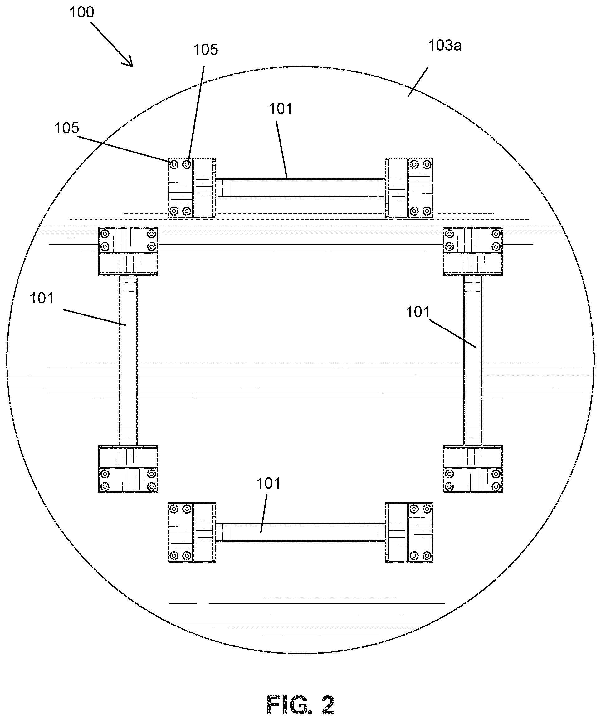 Patent US12326005 Figure 2 – Layered disc systems for power troweling