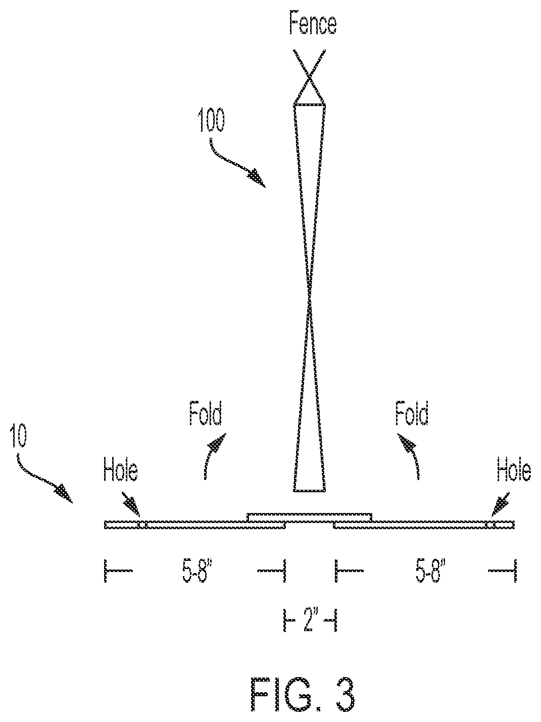 Patent US12326007 Figure 3 – Grass guard for fencing