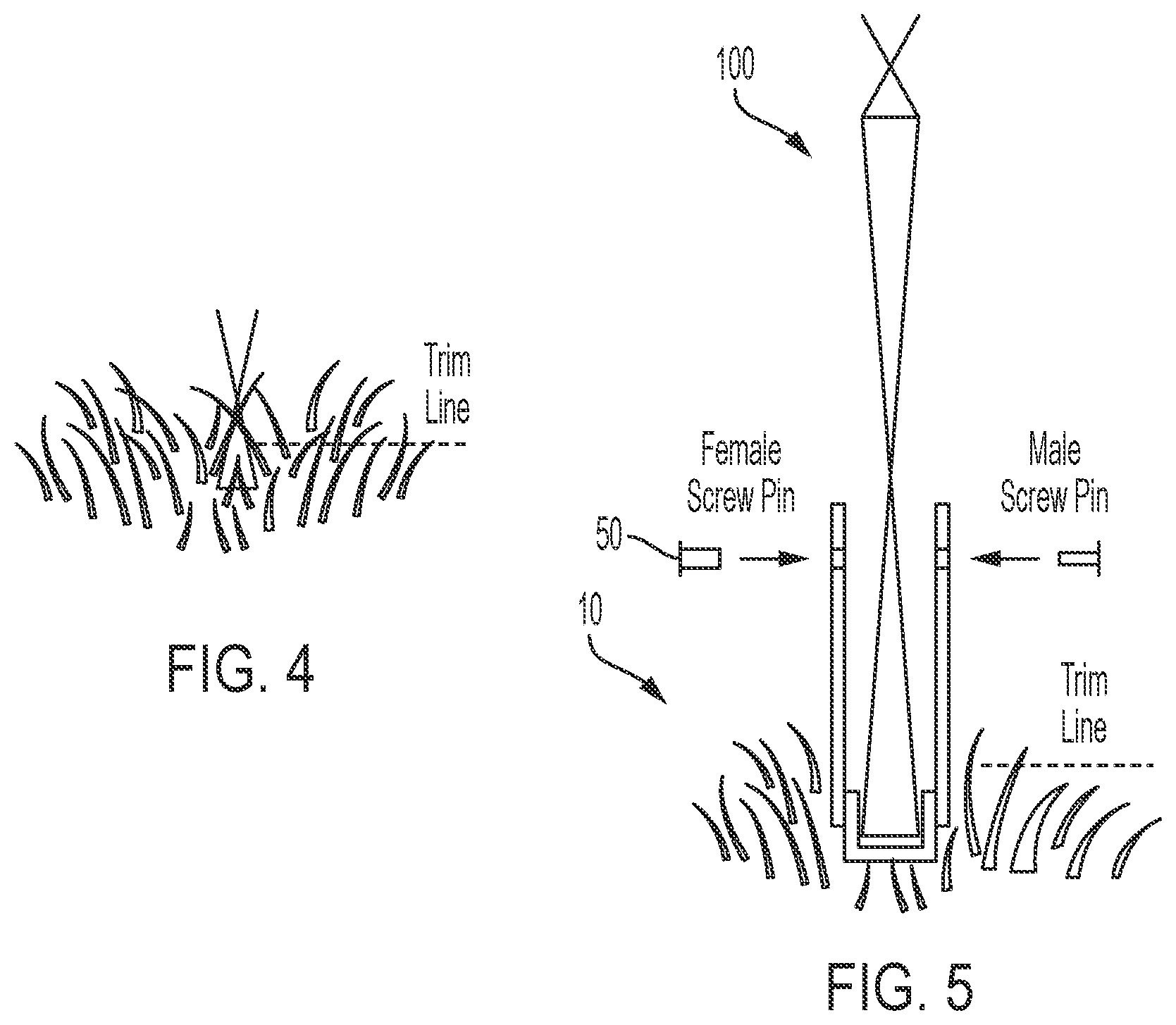 Patent US12326007 Figure 4 – Grass guard for fencing